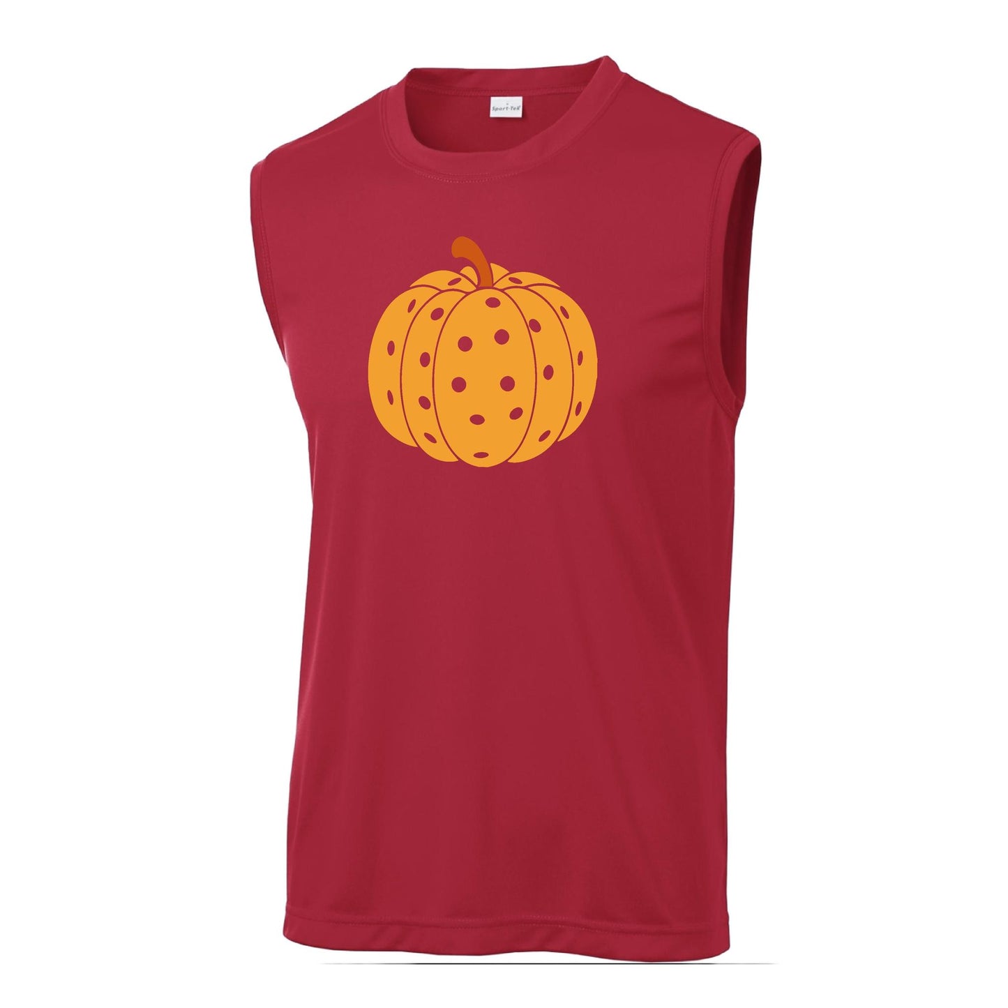 Pumpkin Pickleball | Men's Sleeveless Athletic Performance T-Shirt | 100% Polyester