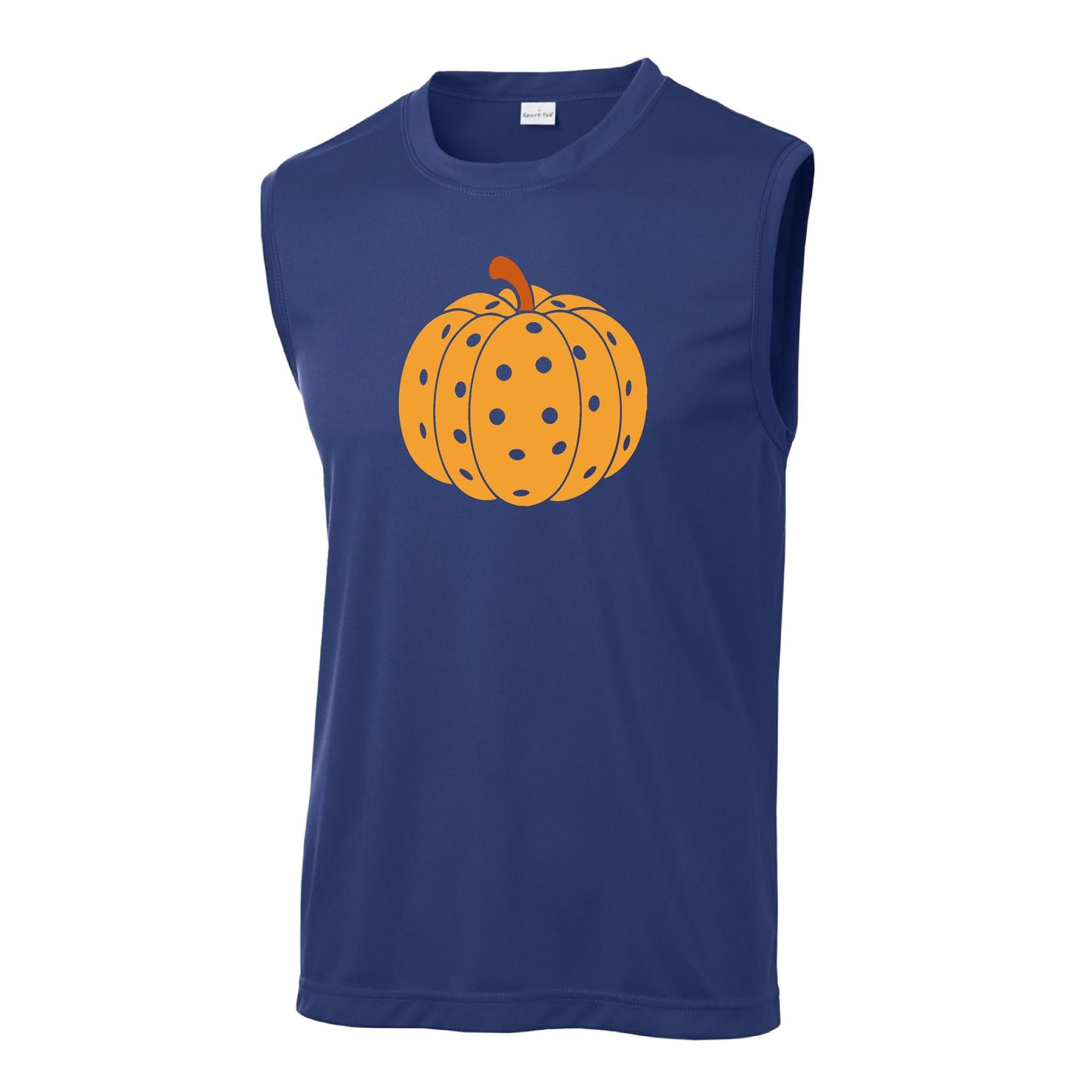 Pumpkin Pickleball | Men's Sleeveless Athletic Performance T-Shirt | 100% Polyester