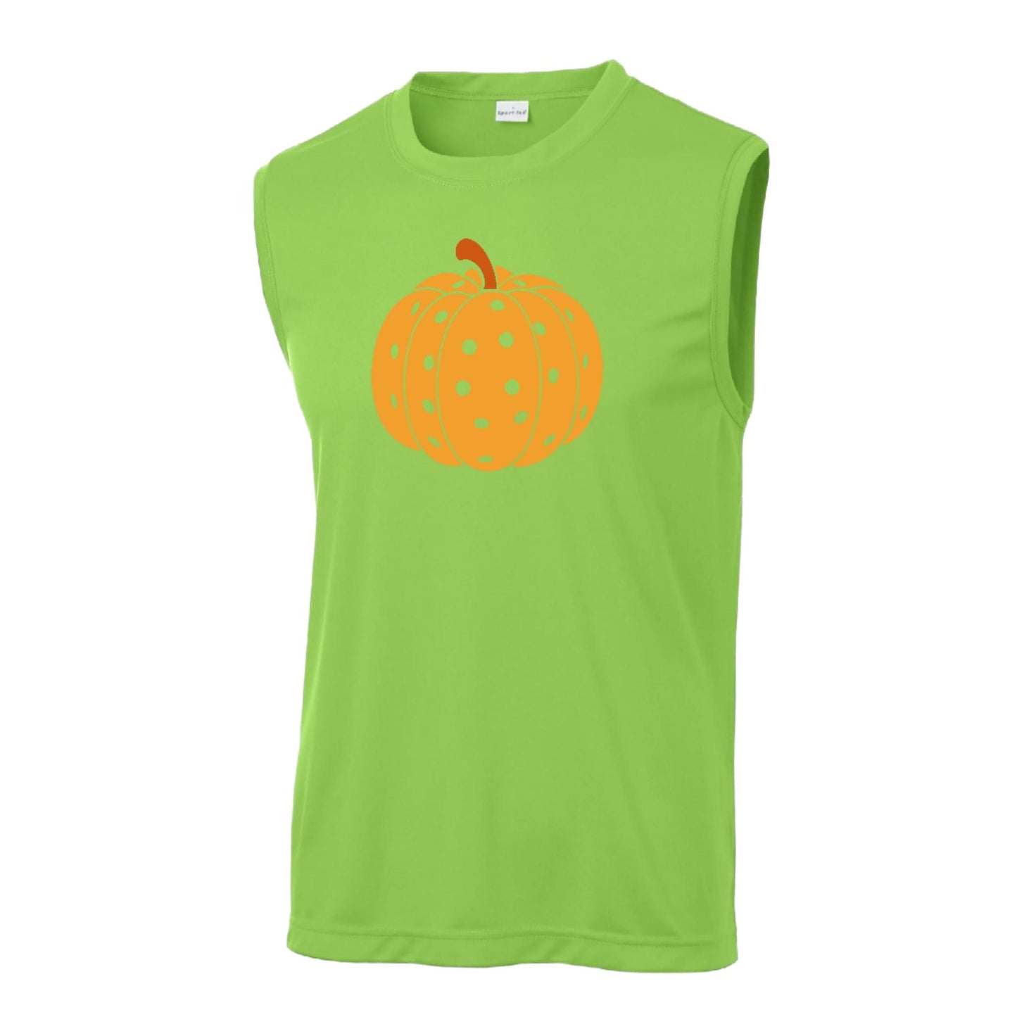 Pumpkin Pickleball | Men's Sleeveless Athletic Performance T-Shirt | 100% Polyester