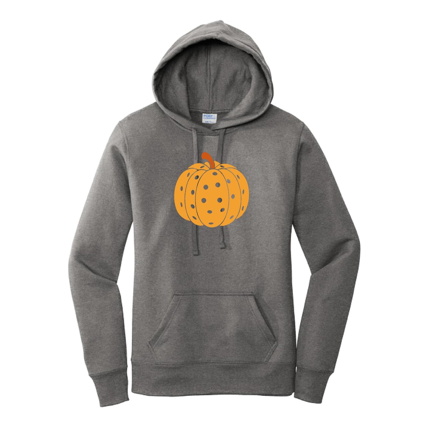 Pumpkin Pickleball | Women’s Fitted Hoodie Pickleball Sweatshirt | 50% Cotton 50% Poly Fleece