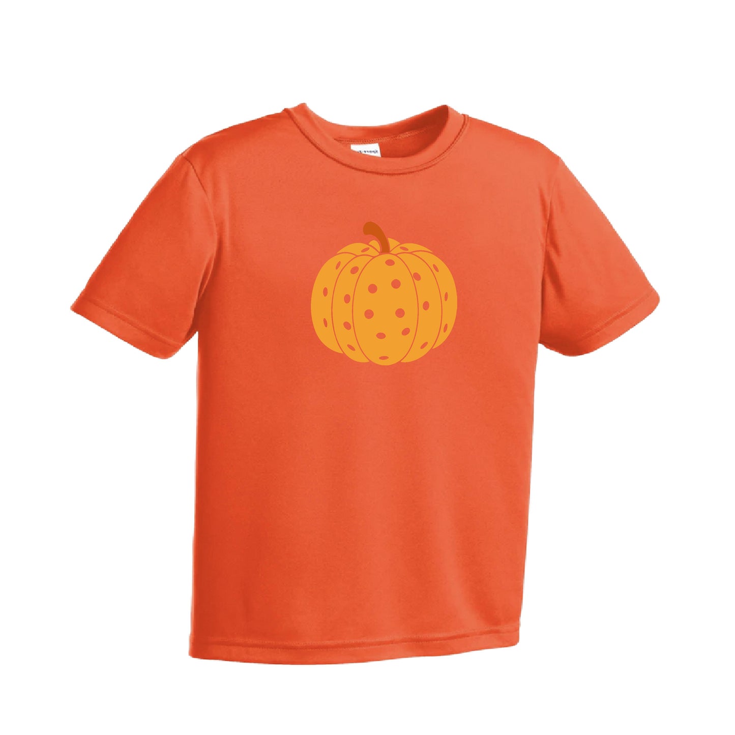 Pumpkin Pickleball | Youth Short Sleeve Pickleball Shirts | 100% Polyester