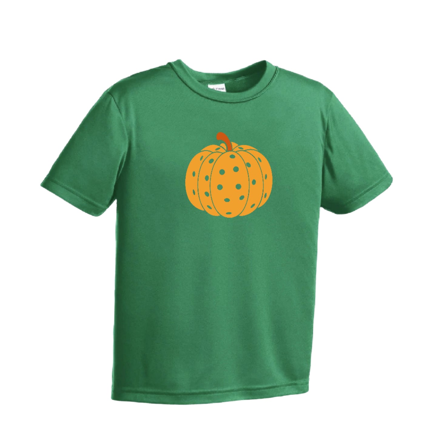 Pumpkin Pickleball | Youth Short Sleeve Pickleball Shirts | 100% Polyester