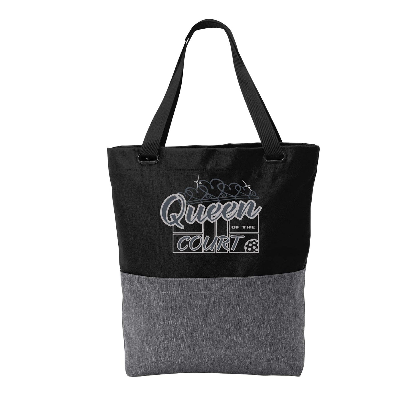 Queen Of The Court | Pickleball Sports Convertible Tote Bag | Medium Size Court Tote Bag