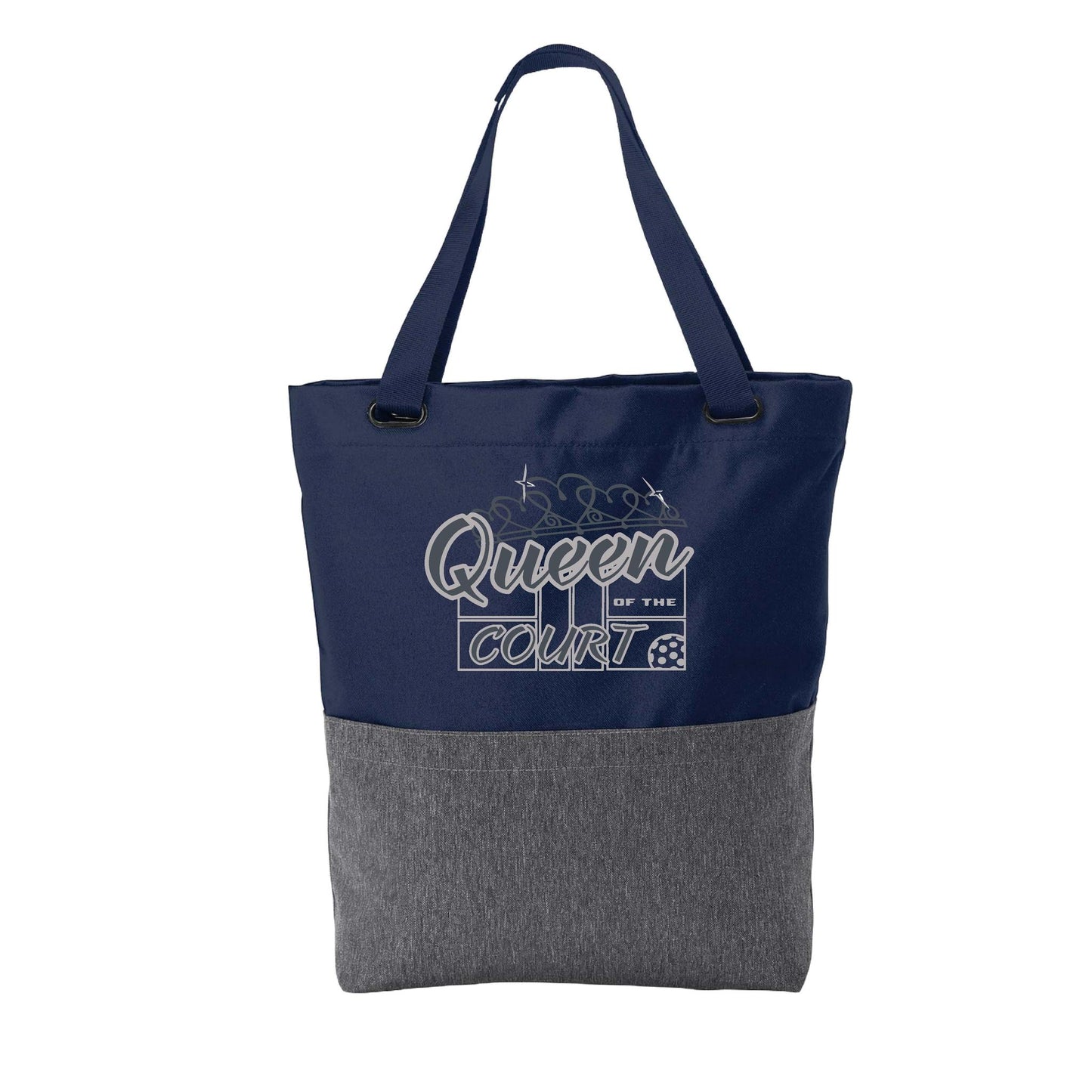 Queen Of The Court | Pickleball Sports Convertible Tote Bag | Medium Size Court Tote Bag