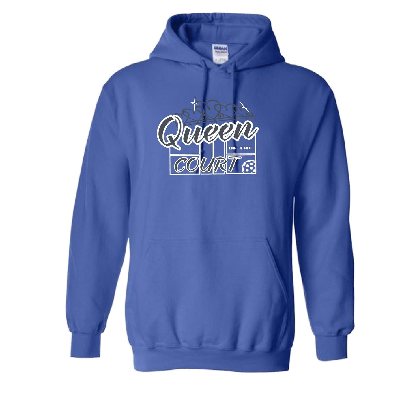 Queen Of The Court | Unisex Hoodie Pickleball Sweatshirt | 50% Cotton 50% Polyester