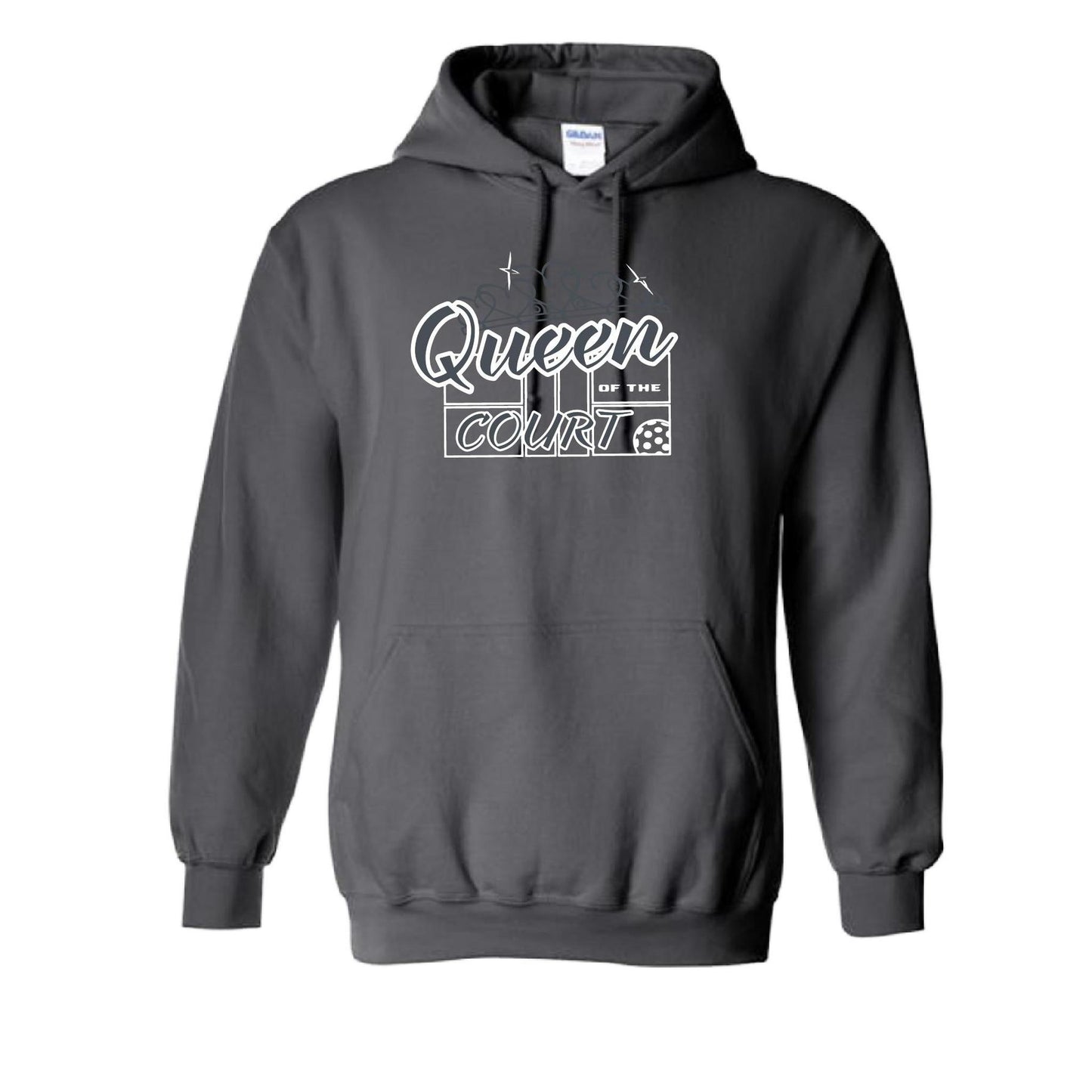 Queen Of The Court | Unisex Hoodie Pickleball Sweatshirt | 50% Cotton 50% Polyester