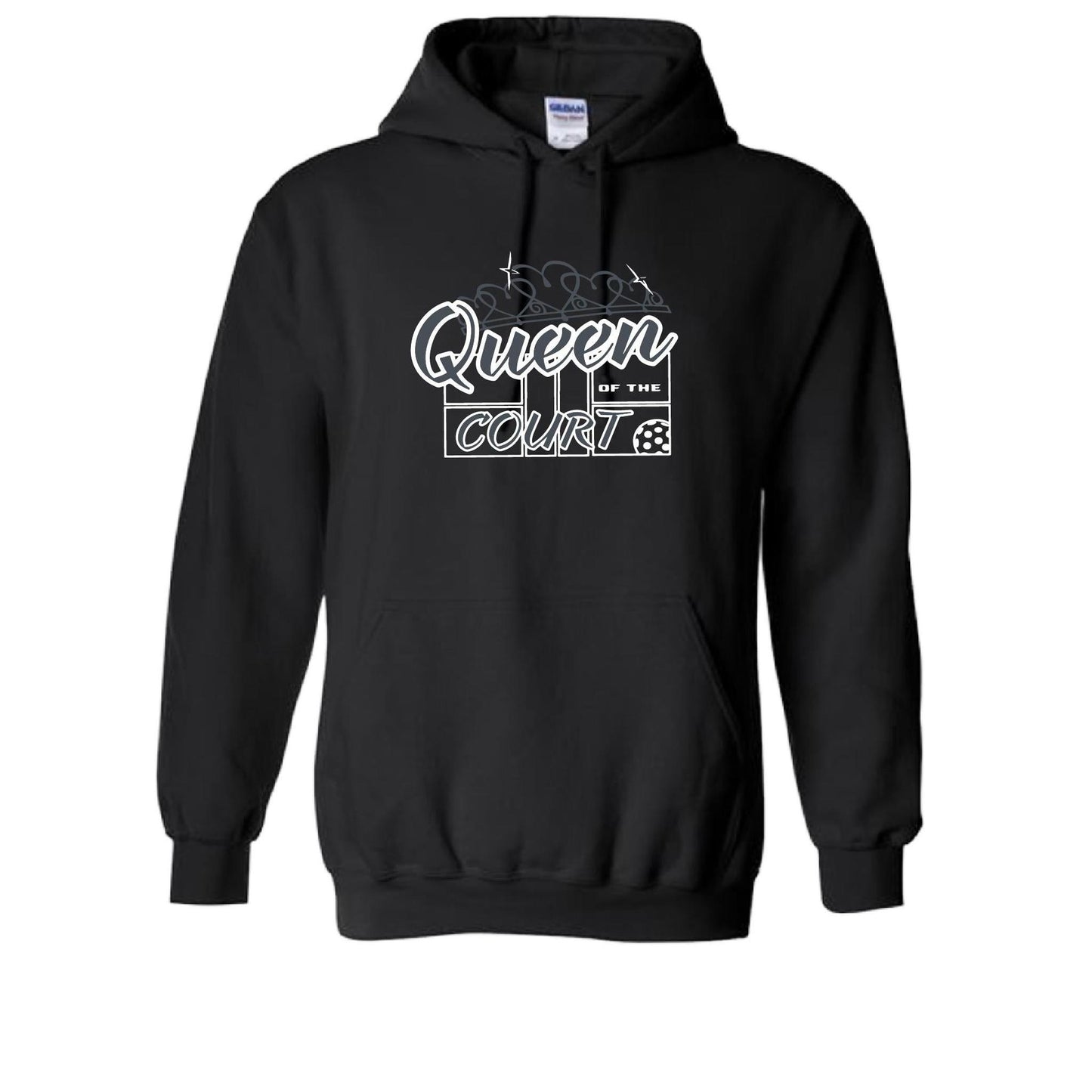 Queen Of The Court | Unisex Hoodie Pickleball Sweatshirt | 50% Cotton 50% Polyester