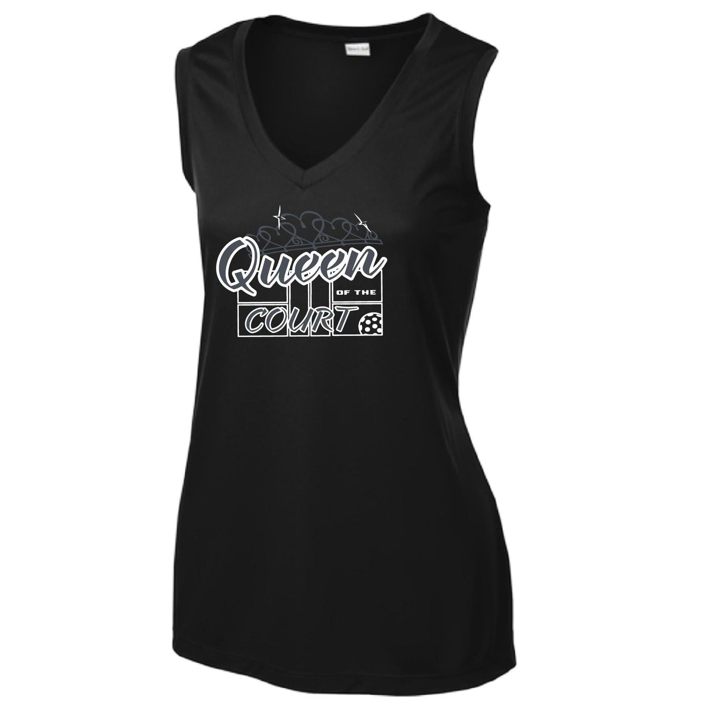 Queen Of The Court | Women’s Sleeveless Performance T-Shirt | 100% Polyester