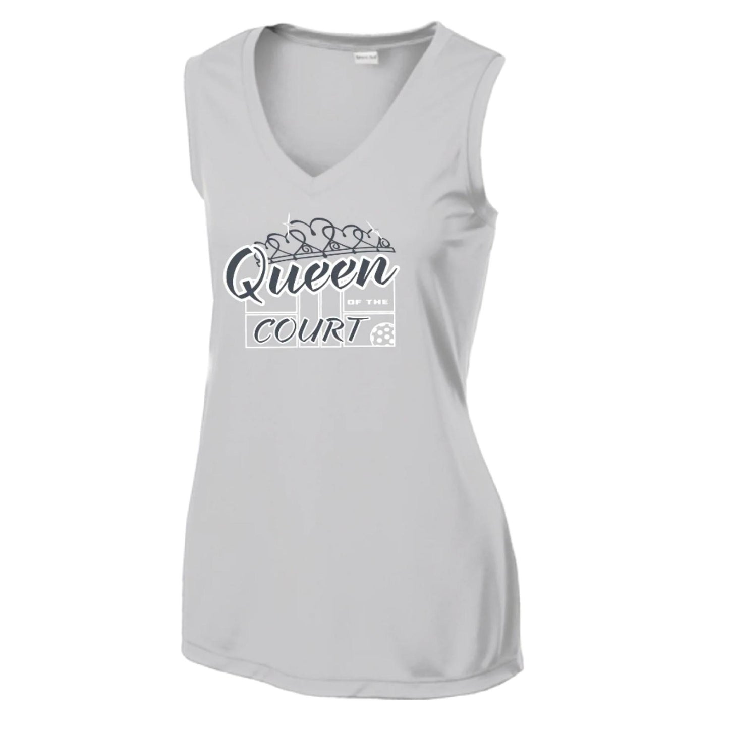 Queen Of The Court | Women’s Sleeveless Performance T-Shirt | 100% Polyester