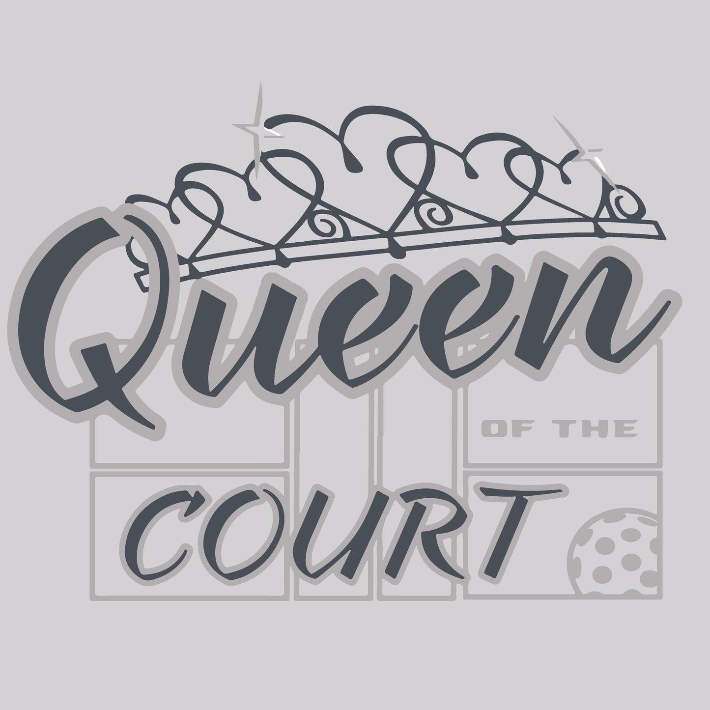 Queen Of The Pickleball Court | Women's 1/4 Zip Pullover Athletic Performance Shirt | 100% Polyester