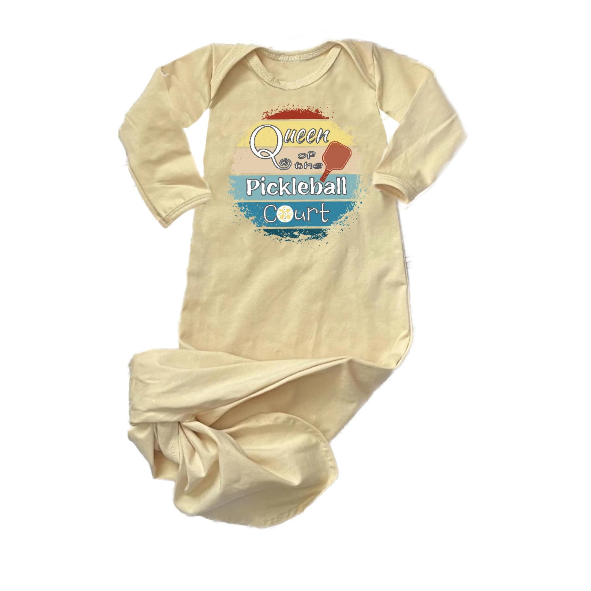Queen of the Pickleball Court | Baby Knotted Sleeper