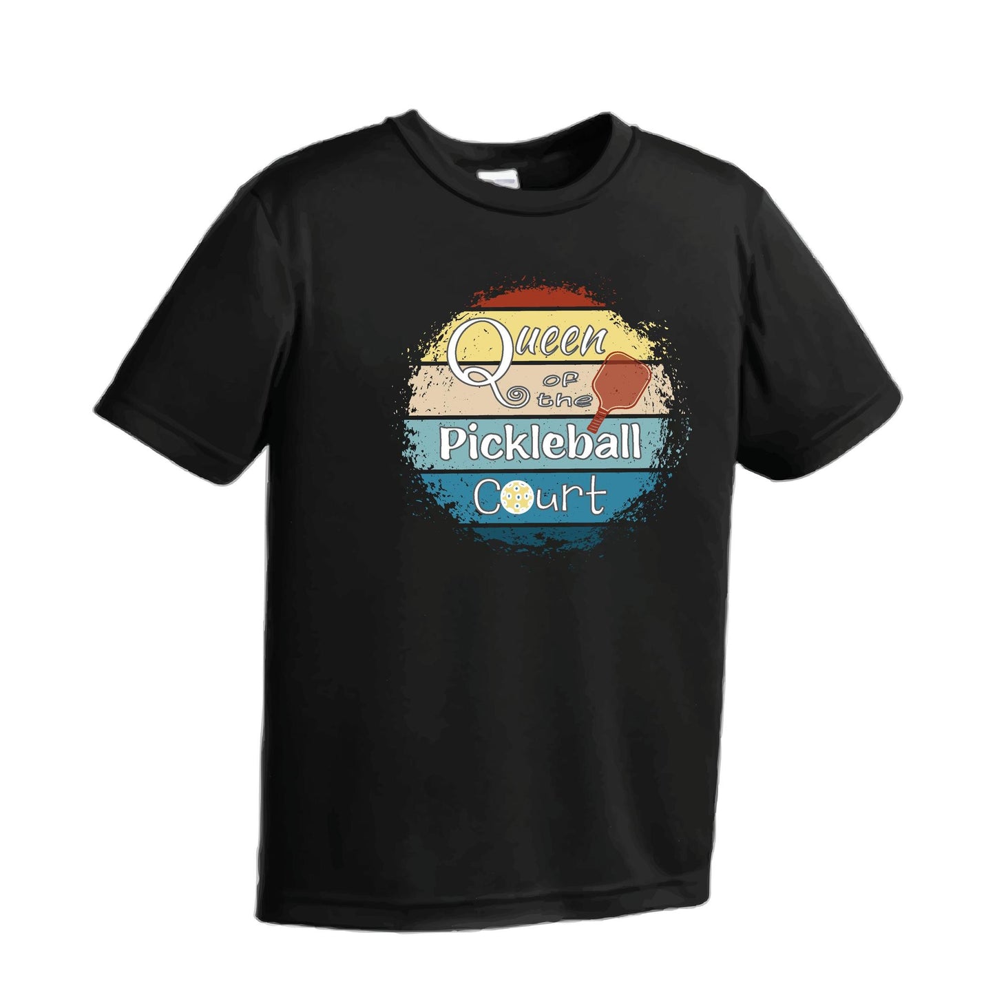 Queen of the Pickleball Court | Men's Short Sleeve Athletic Performance T-Shirt | 100% Polyester