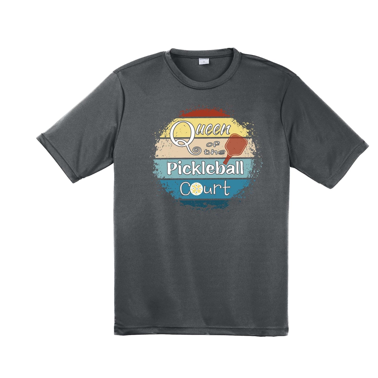 Queen of the Pickleball Court | Men's Short Sleeve Athletic Performance T-Shirt | 100% Polyester