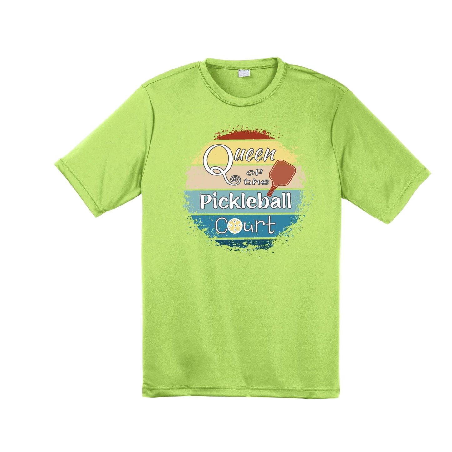 Queen of the Pickleball Court | Men's Short Sleeve Athletic Performance T-Shirt | 100% Polyester
