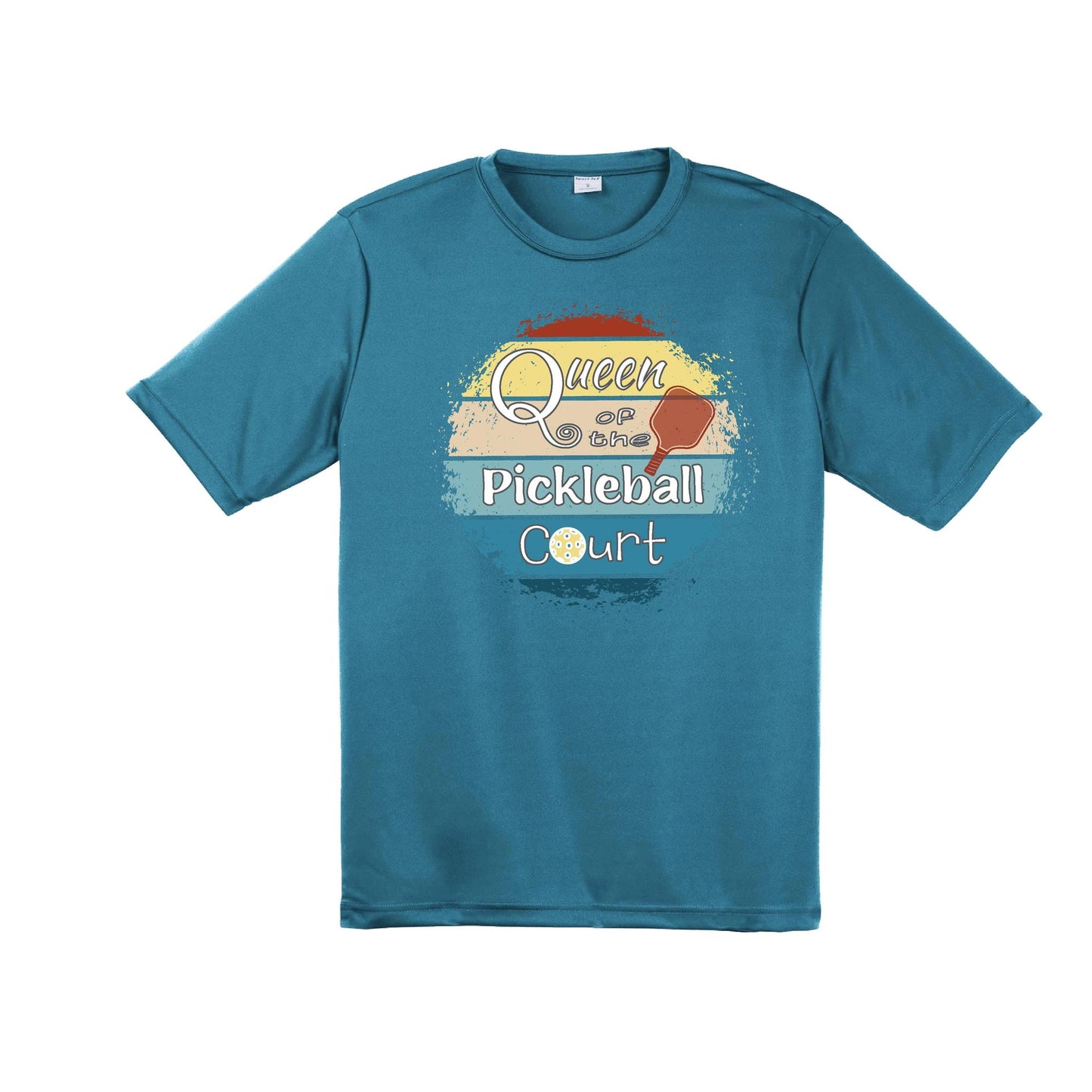 Queen of the Pickleball Court | Men's Short Sleeve Athletic Performance T-Shirt | 100% Polyester