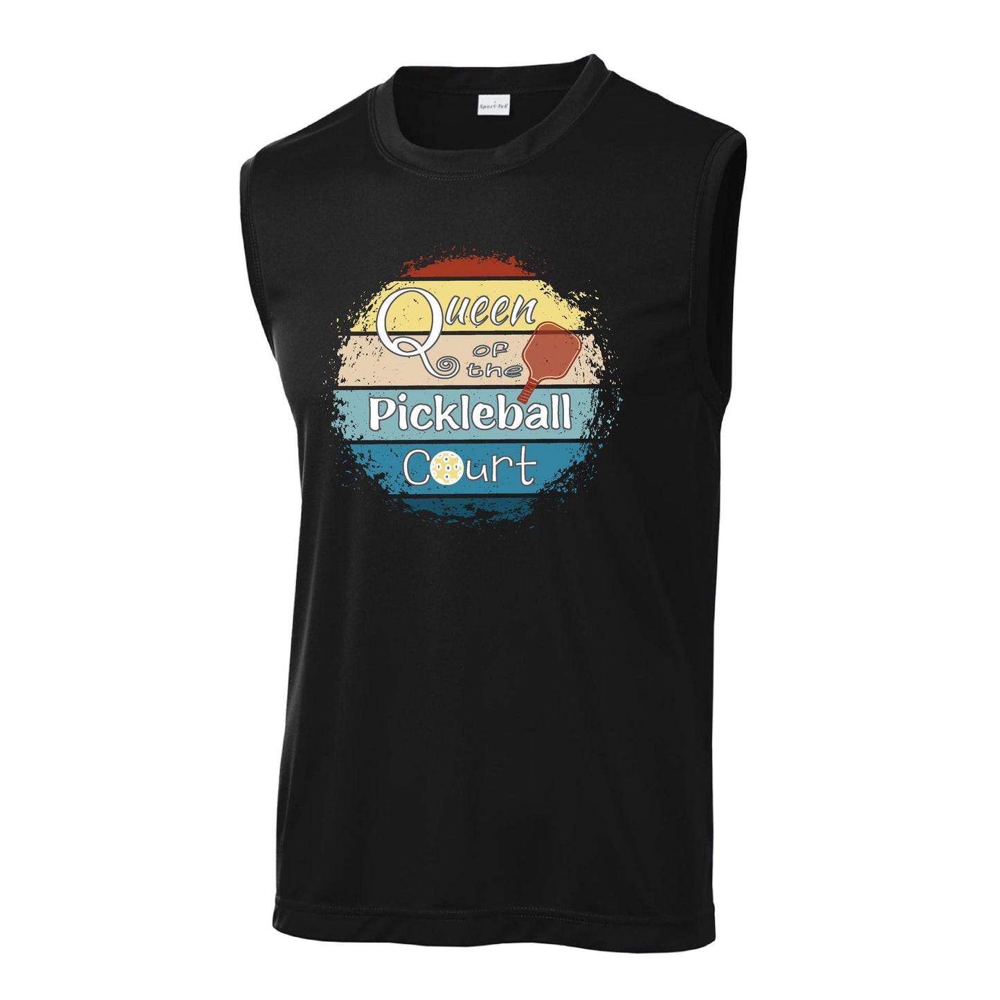 Queen of the Pickleball Court | Men's Sleeveless Athletic Performance T-Shirt | 100% Polyester