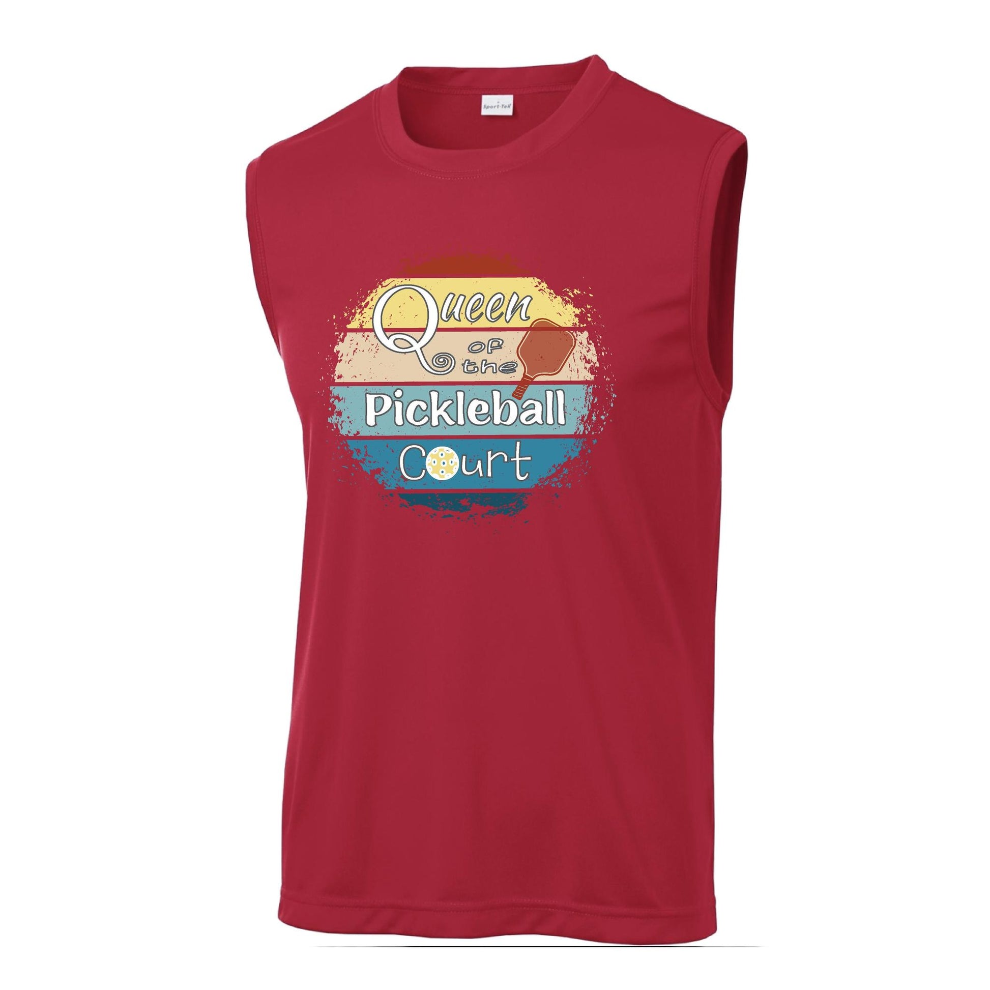 Queen of the Pickleball Court | Men's Sleeveless Athletic Performance T-Shirt | 100% Polyester