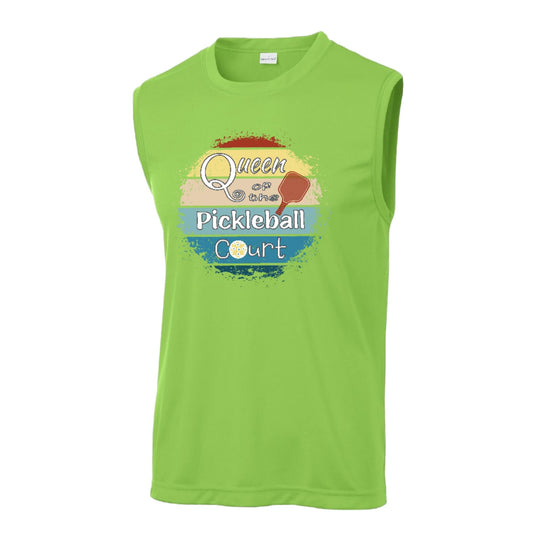 Queen of the Pickleball Court | Men's Sleeveless Athletic Performance T-Shirt | 100% Polyester