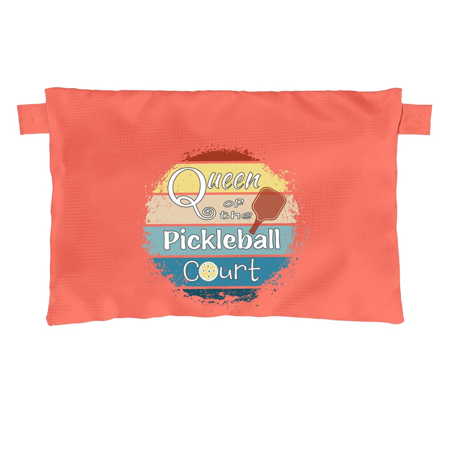 Queen of the Pickleball Court | Pickleball Cosmetic Stash Pouch Bag | Small Size Court Stash Bag