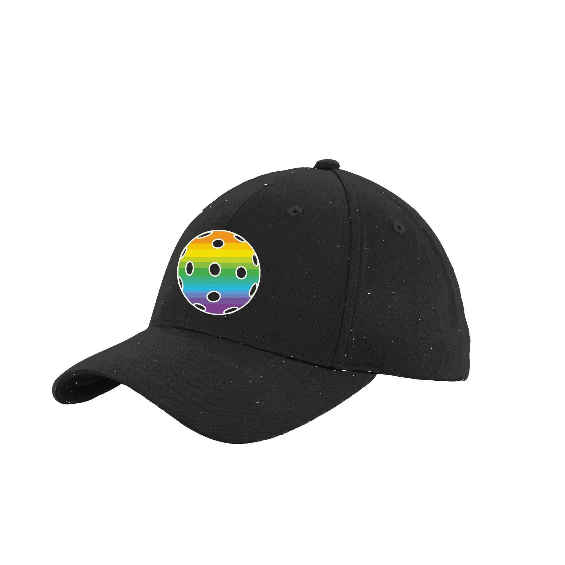 Rainbow Pickleball (Customizable) | Pickleball Hat | Moisture-Wicking 100% Polyester