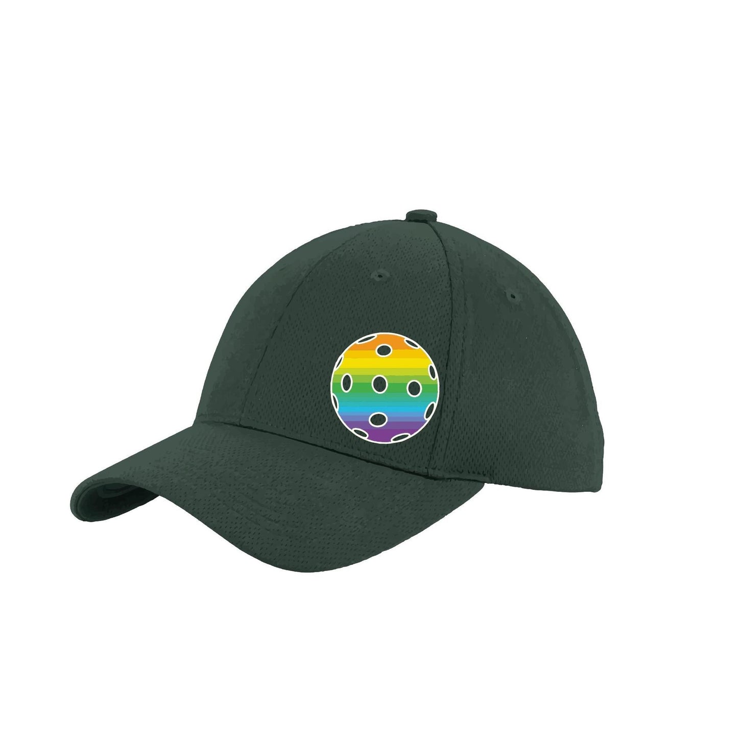 Rainbow Pickleball (Customizable) | Pickleball Hat | Moisture-Wicking 100% Polyester