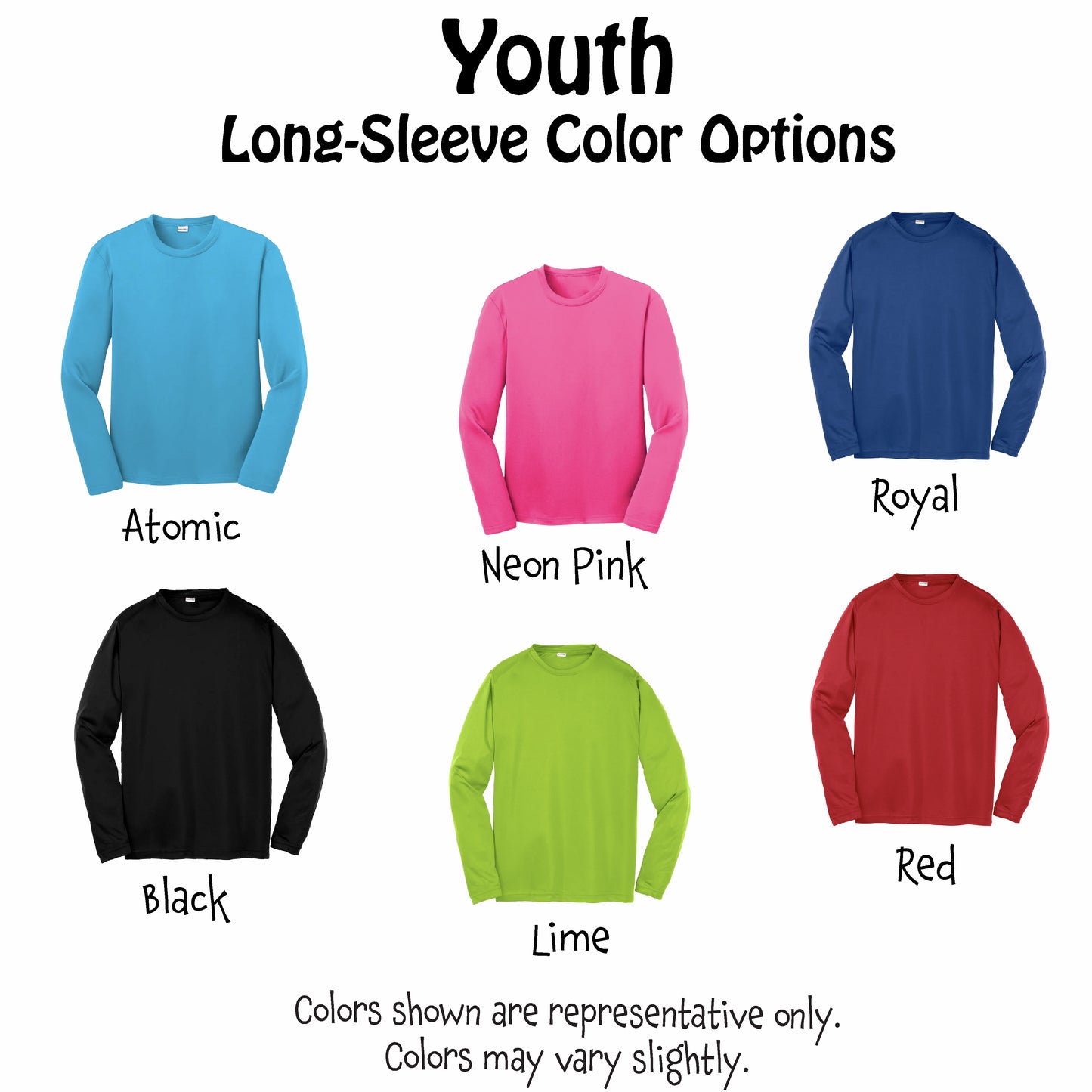Rainbow Pickleball Heart | Youth Long Sleeve Pickleball Shirts | 100% Polyester