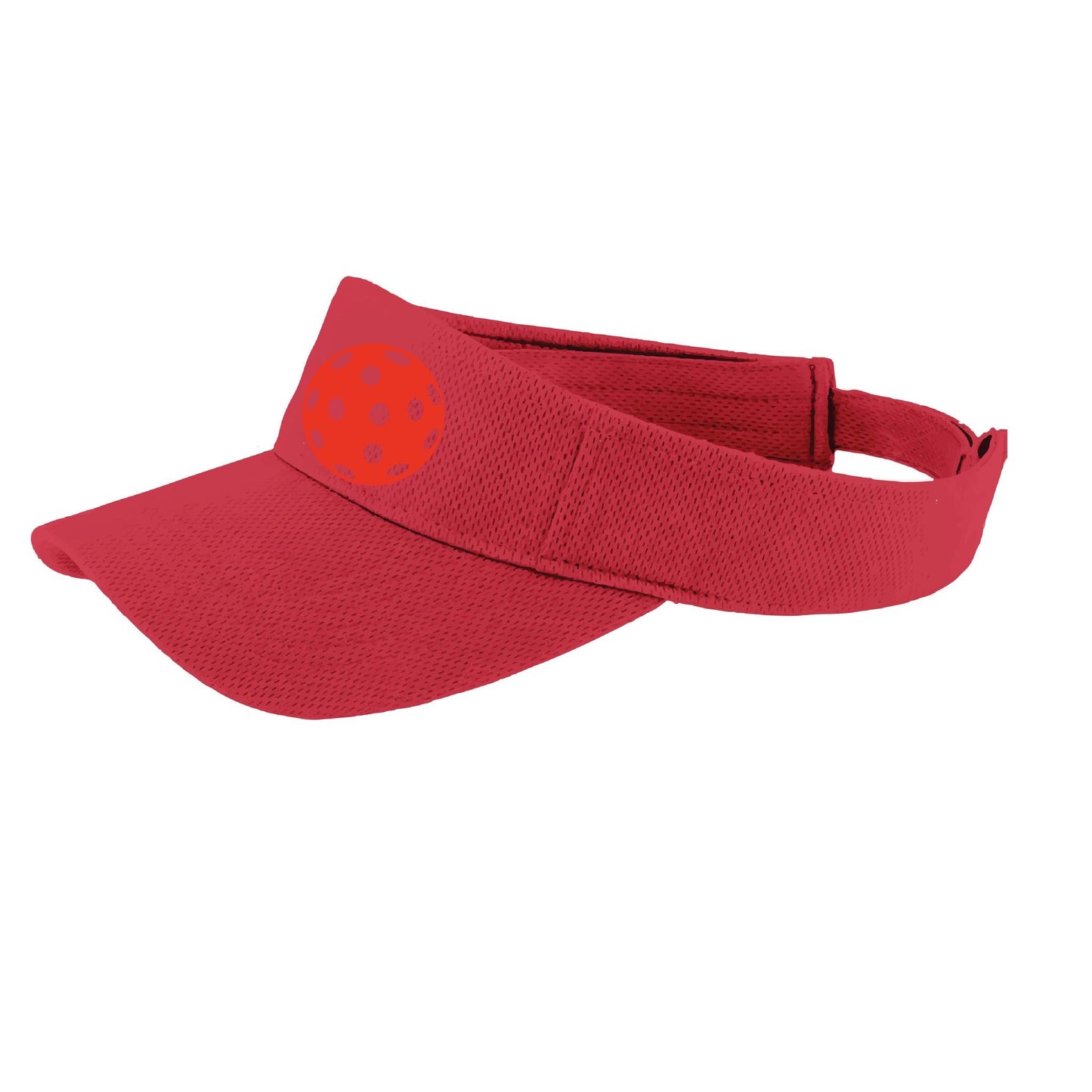 Red Pickleball (Customizable) | Pickleball Visors | Moisture Wicking 100% Polyester