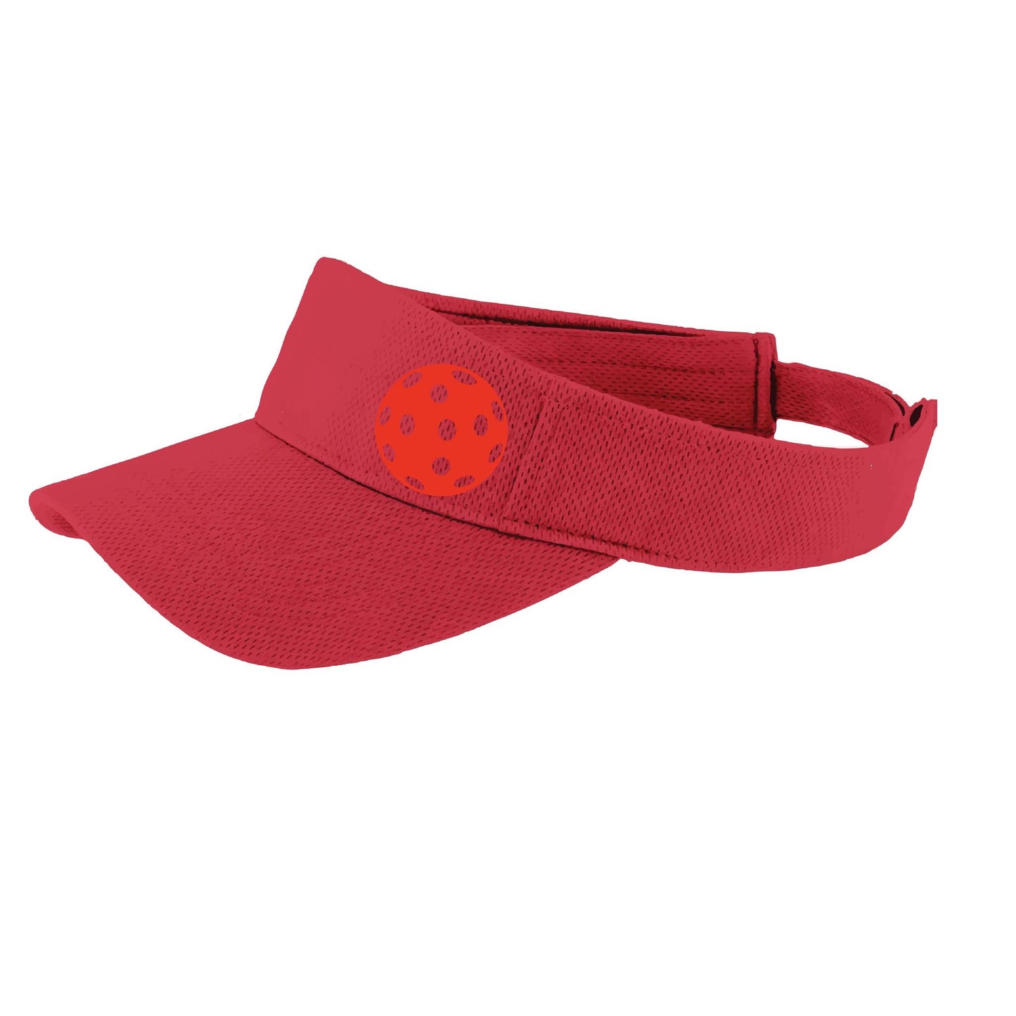 Red Pickleball (Customizable) | Pickleball Visors | Moisture Wicking 100% Polyester