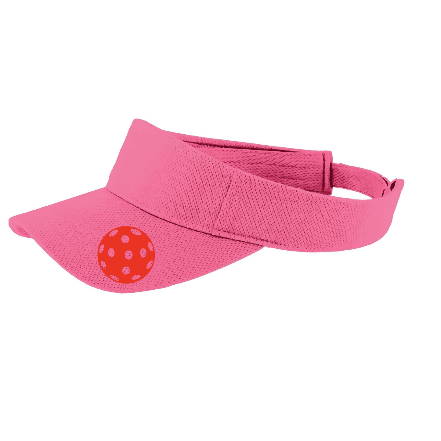 Red Pickleball (Customizable) | Pickleball Visors | Moisture Wicking 100% Polyester