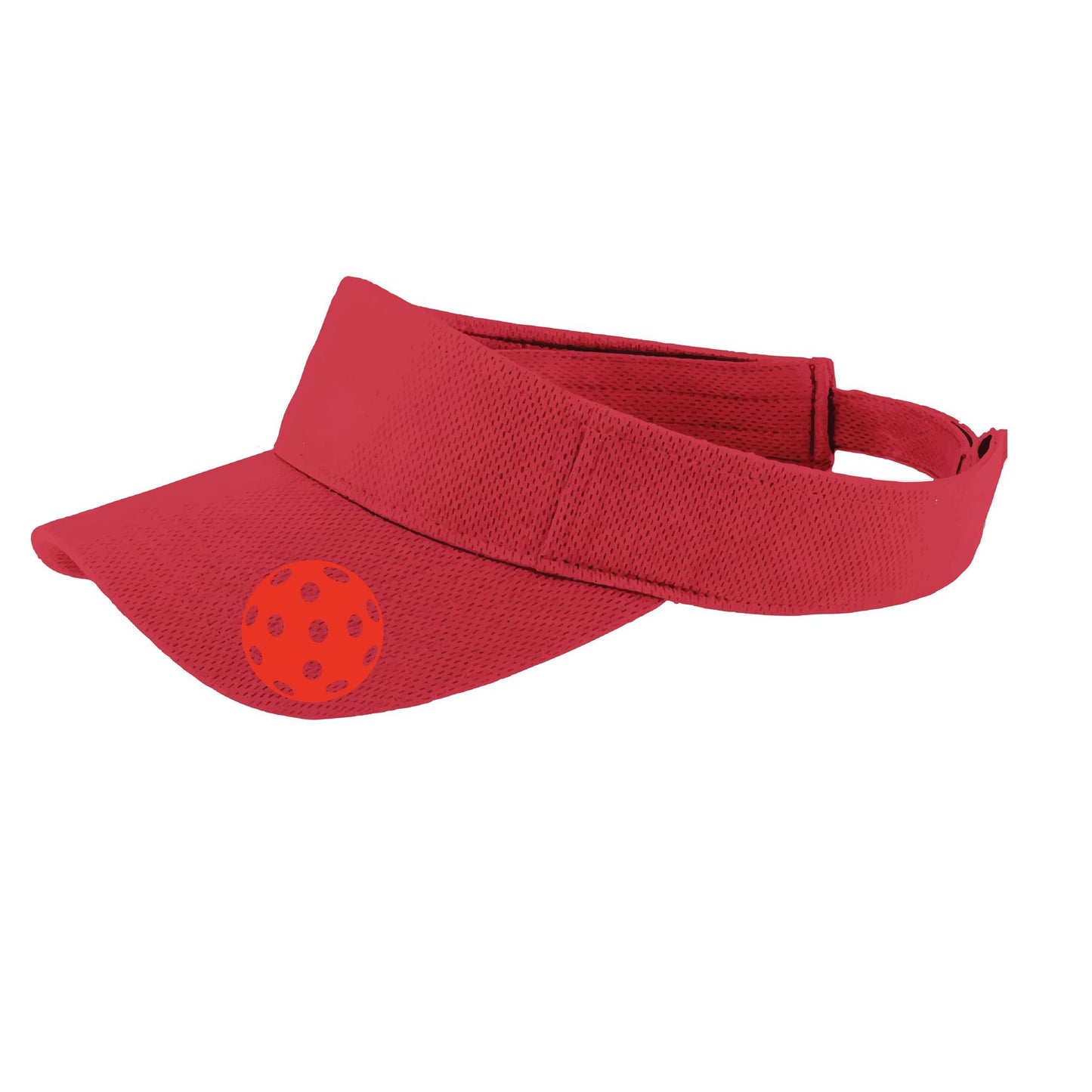 Red Pickleball (Customizable) | Pickleball Visors | Moisture Wicking 100% Polyester