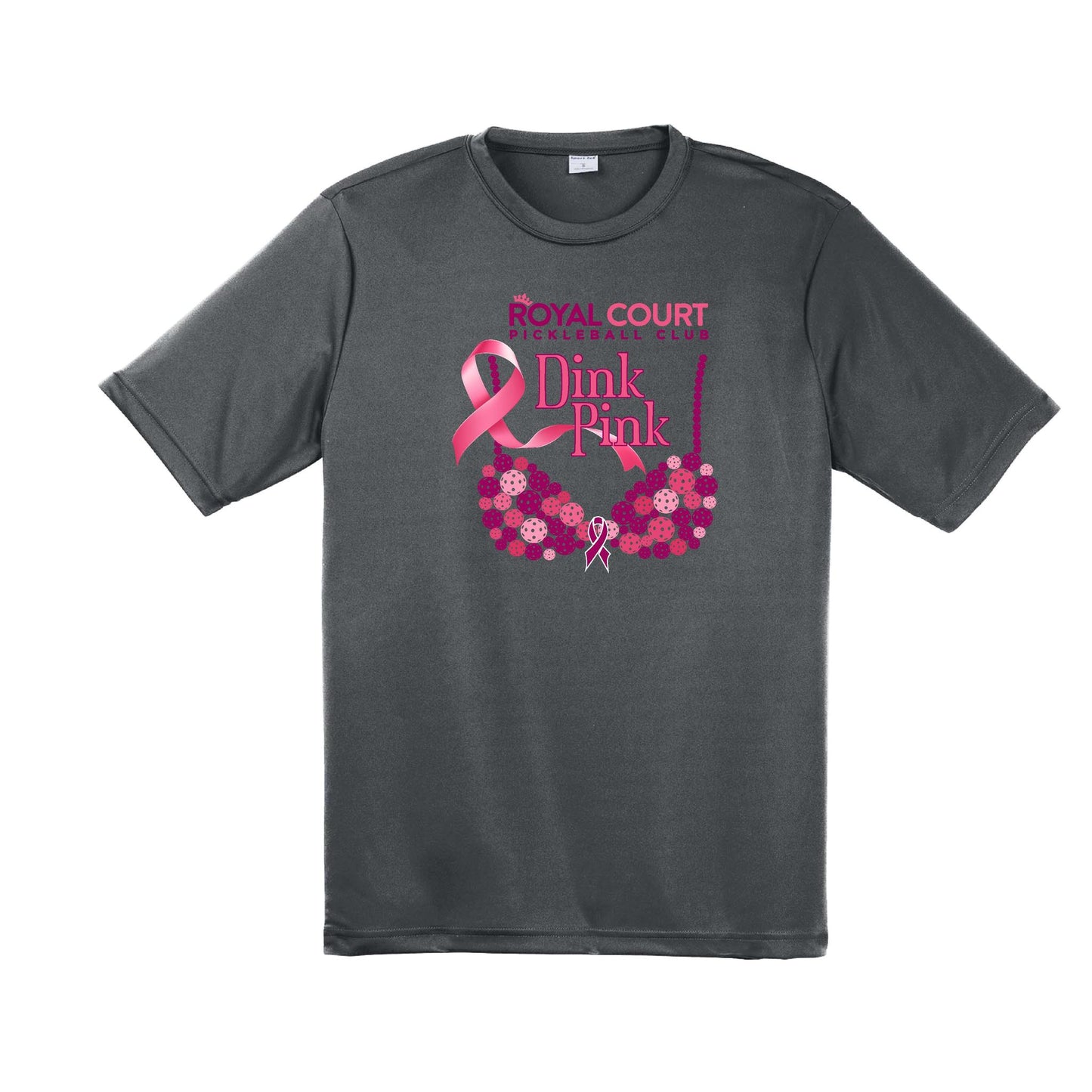 Royal Court Dink Pink | Men's Short Sleeve Athletic Performance T-Shirt | 100% Polyester