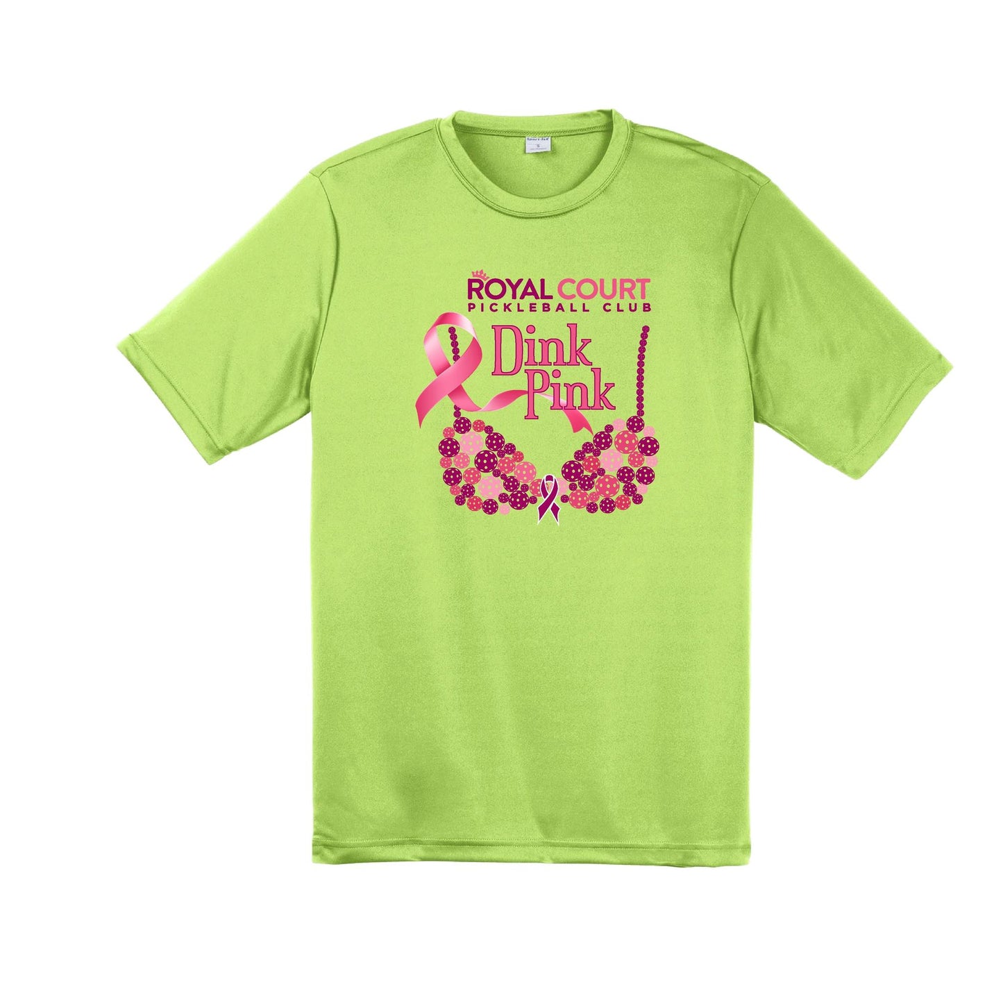 Royal Court Dink Pink | Men's Short Sleeve Athletic Performance T-Shirt | 100% Polyester