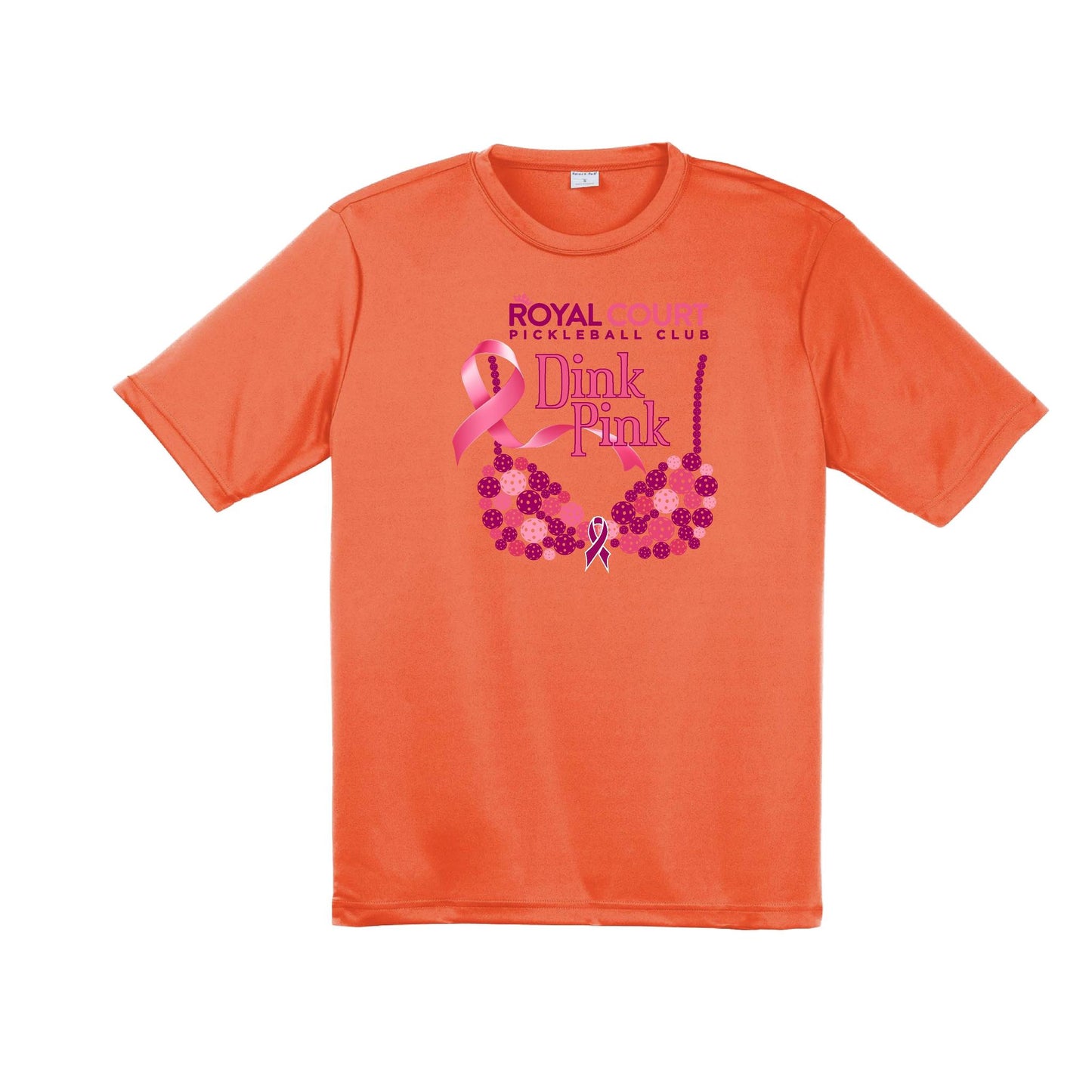 Royal Court Dink Pink | Men's Short Sleeve Athletic Performance T-Shirt | 100% Polyester