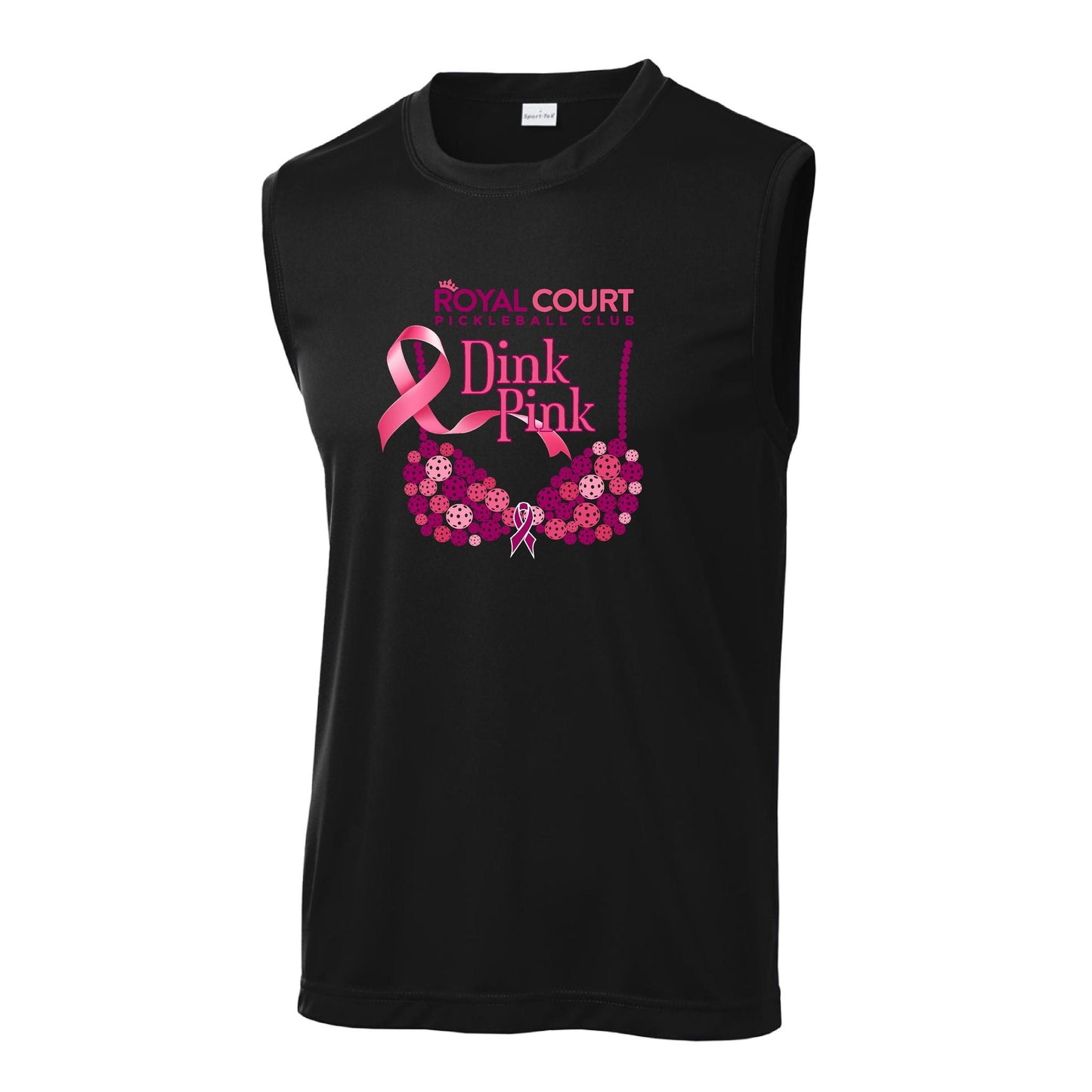 Royal Court Dink Pink | Men's Sleeveless Athletic Performance T-Shirt | 100% Polyester