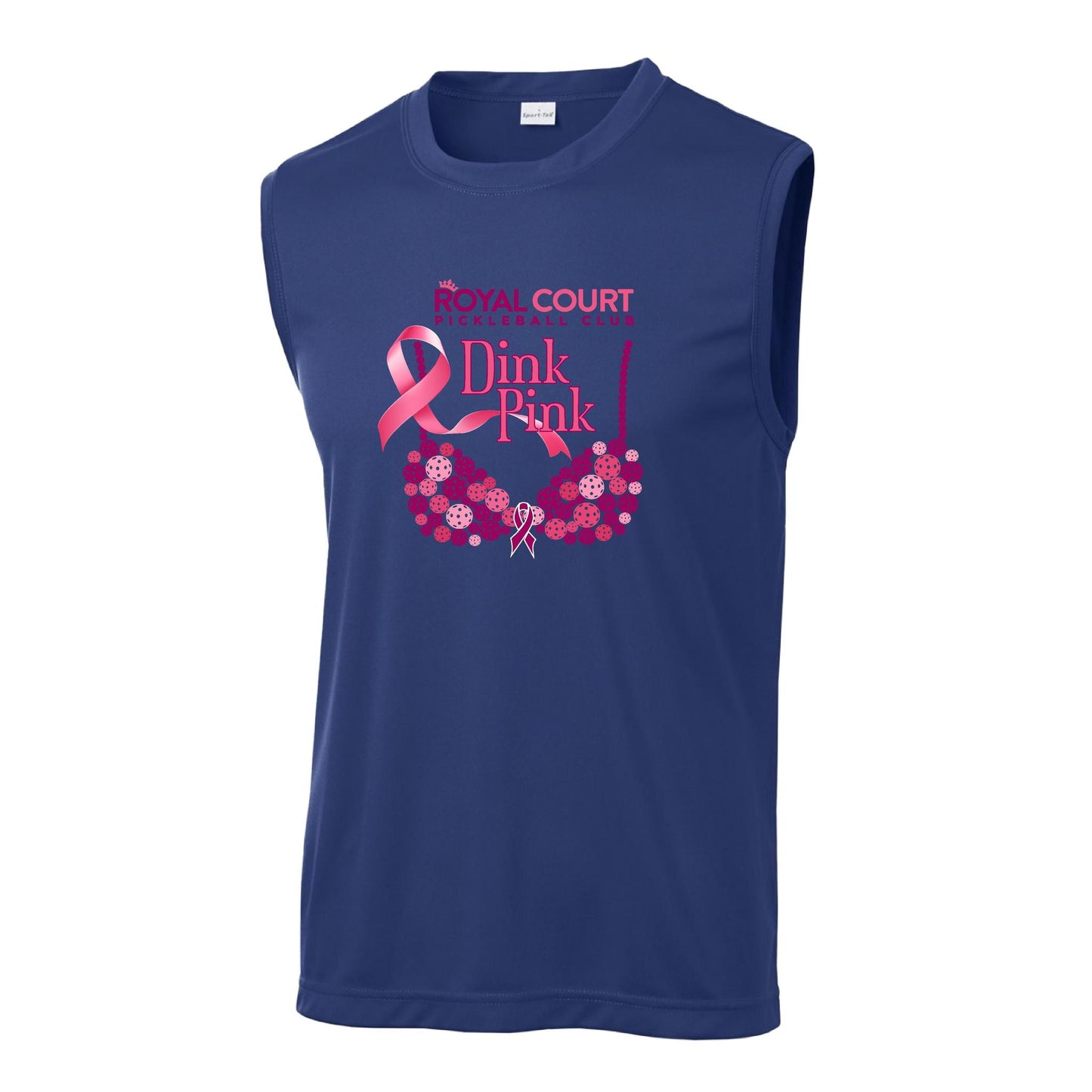 Royal Court Dink Pink | Men's Sleeveless Athletic Performance T-Shirt | 100% Polyester
