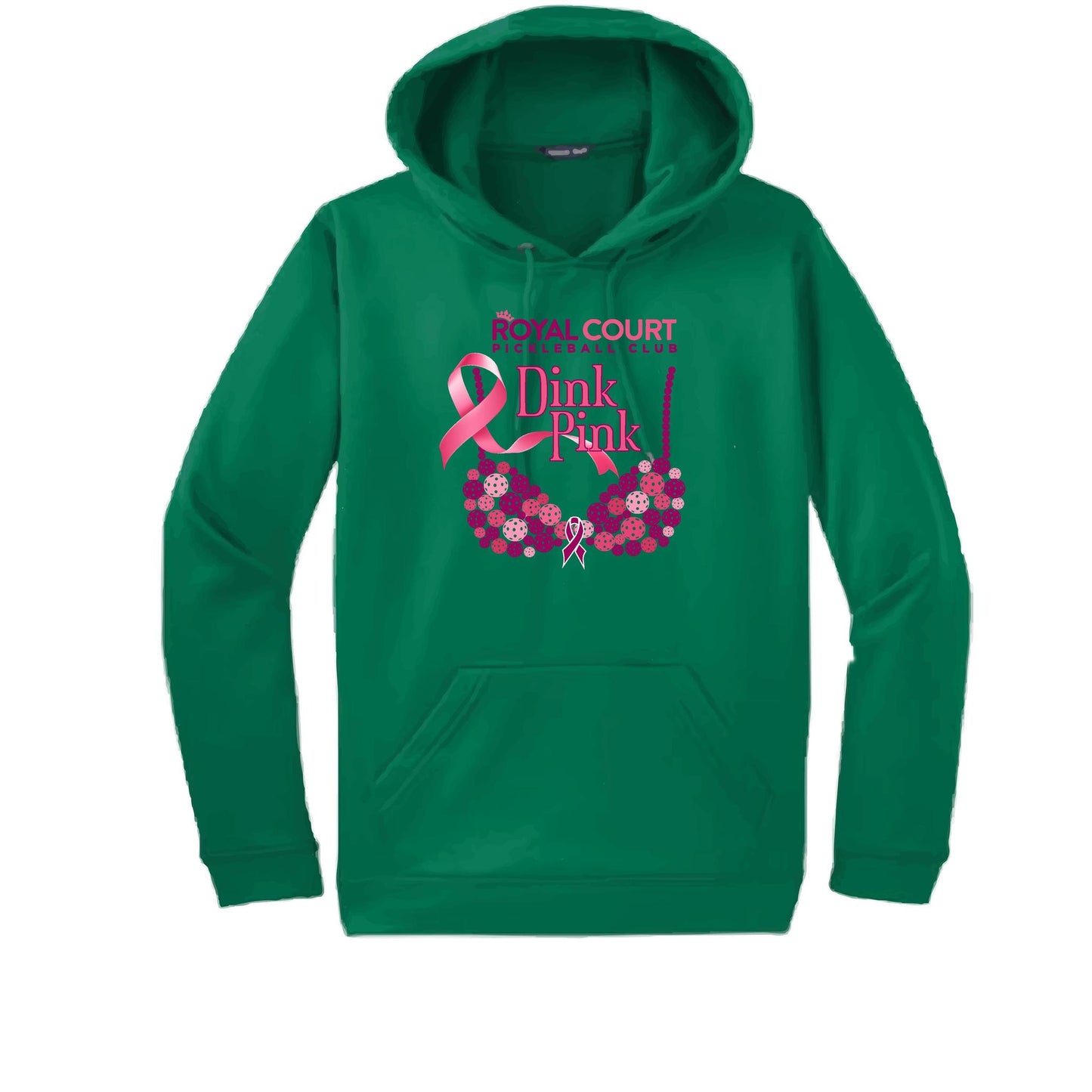 Royal Court Dink Pink | Unisex Hoodie Athletic Sweatshirt | 50% Cotton/50% Polyester