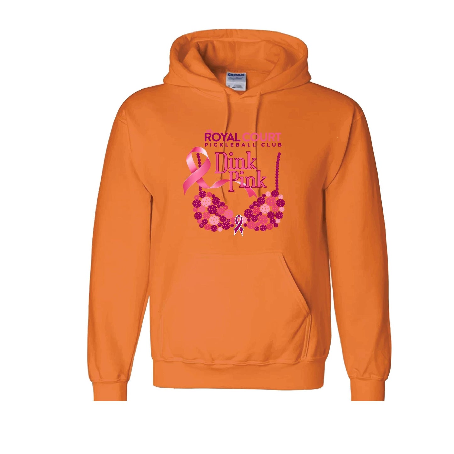 Royal Court Dink Pink | Unisex Hoodie Athletic Sweatshirt | 50% Cotton/50% Polyester