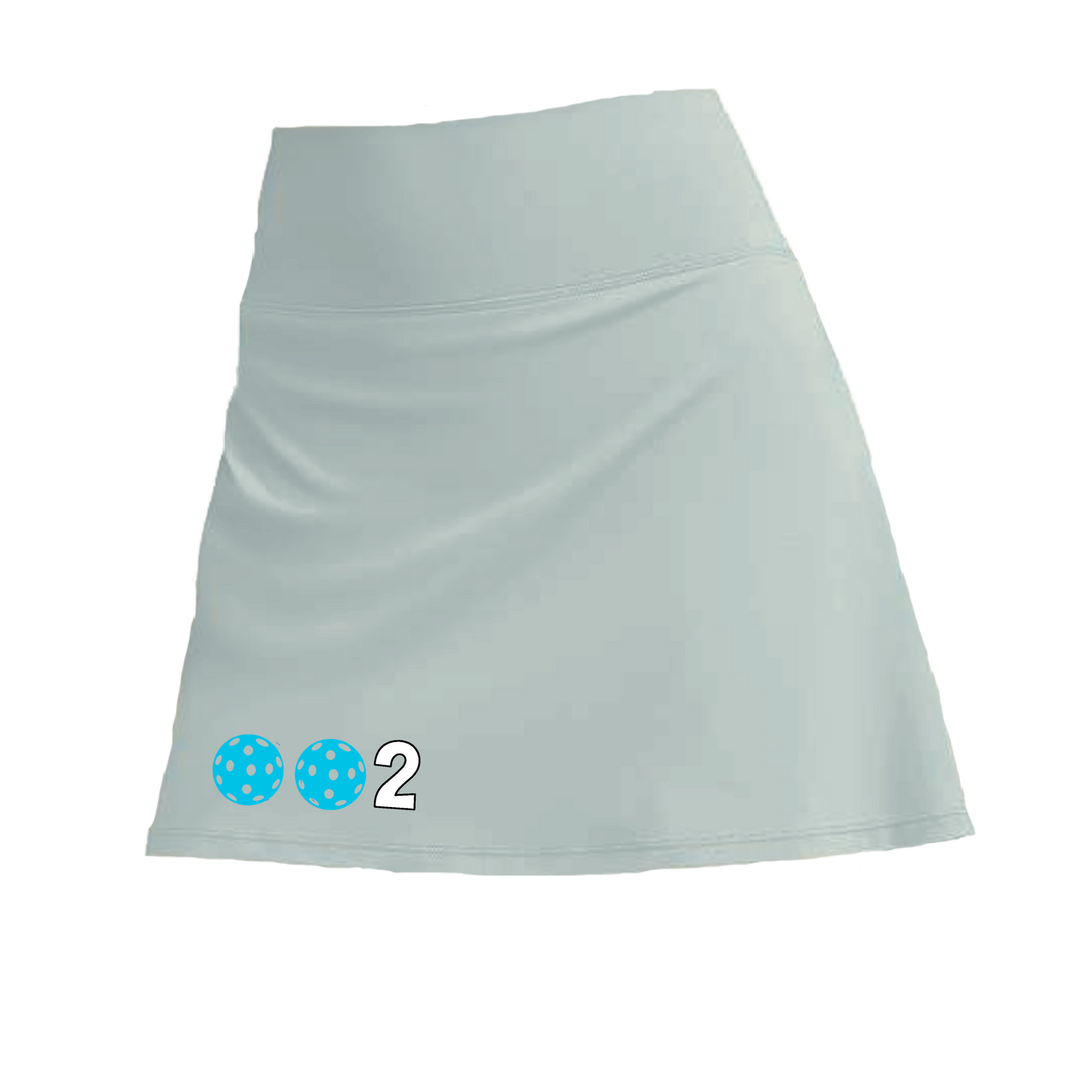 002 With Pickleballs (Colors Cyan, Purple, Orange, Red, Rainbow) | Women's Pickleball Skort