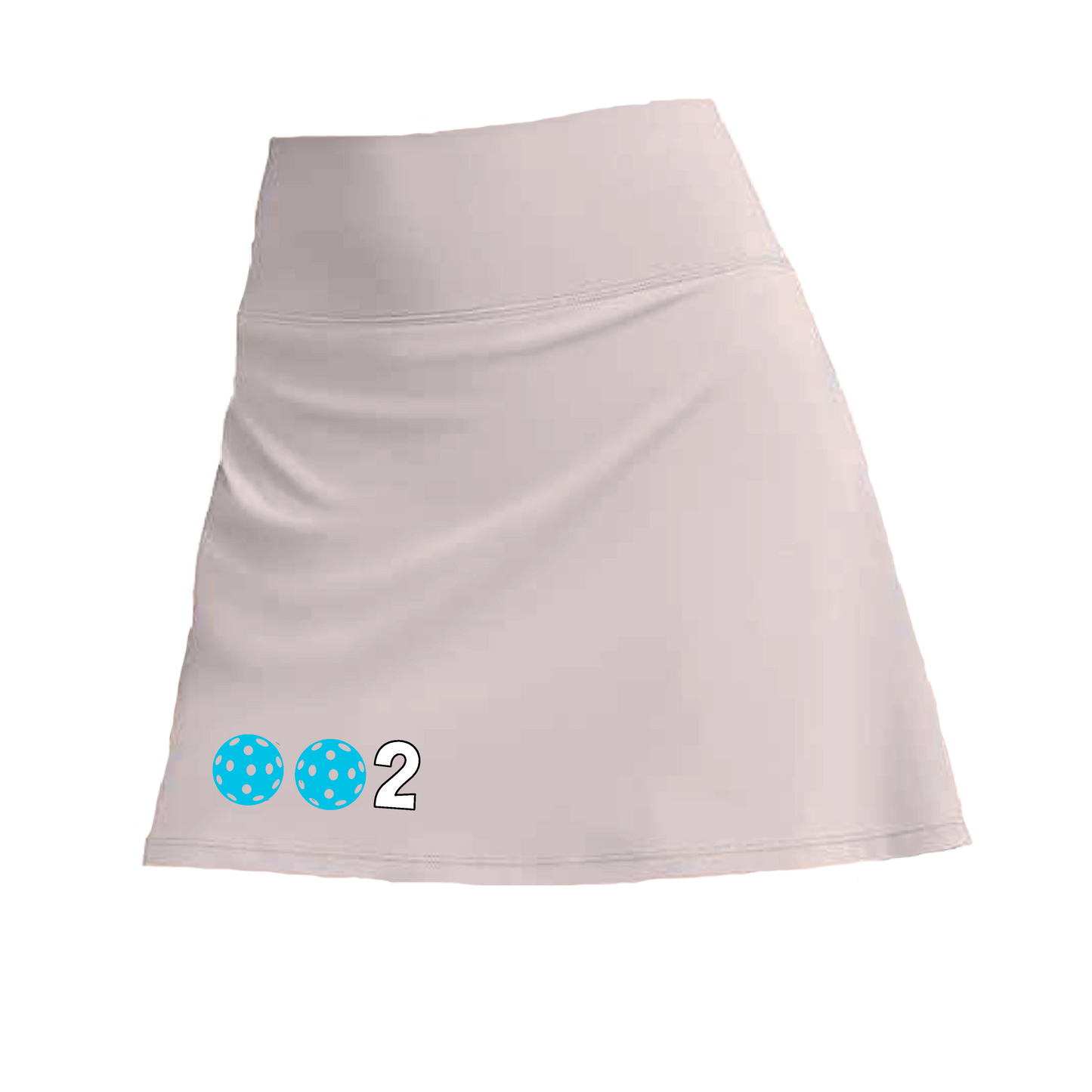 002 With Pickleballs (Colors Cyan, Purple, Orange, Red, Rainbow) | Women's Pickleball Skort