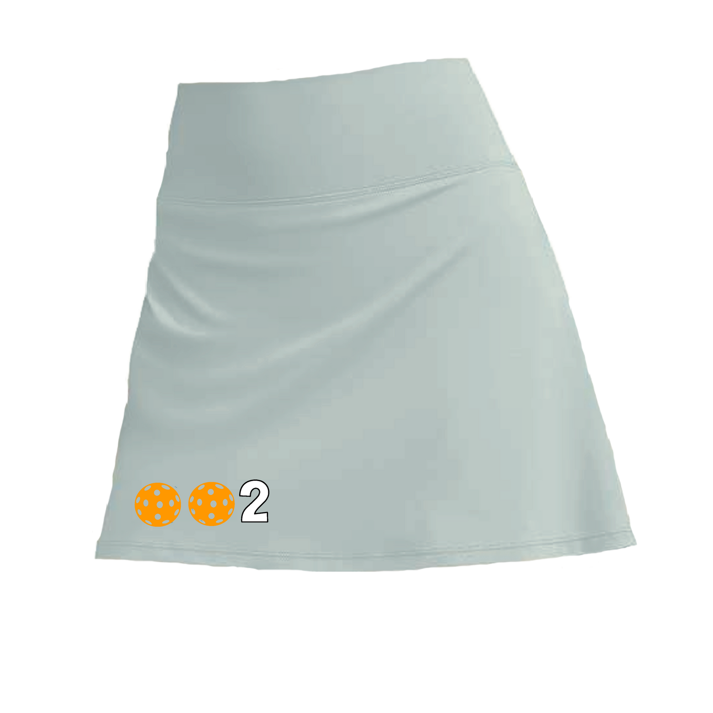 002 With Pickleballs (Colors Cyan, Purple, Orange, Red, Rainbow) | Women's Pickleball Skort