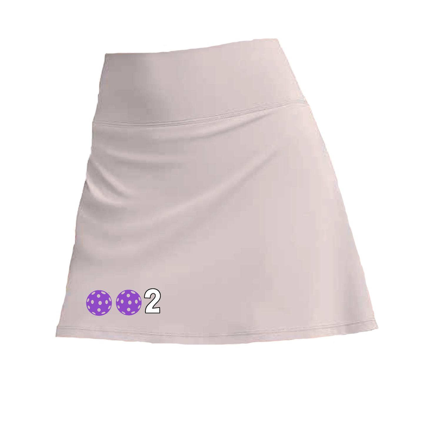 002 With Pickleballs (Colors Cyan, Purple, Orange, Red, Rainbow) | Women's Pickleball Skort
