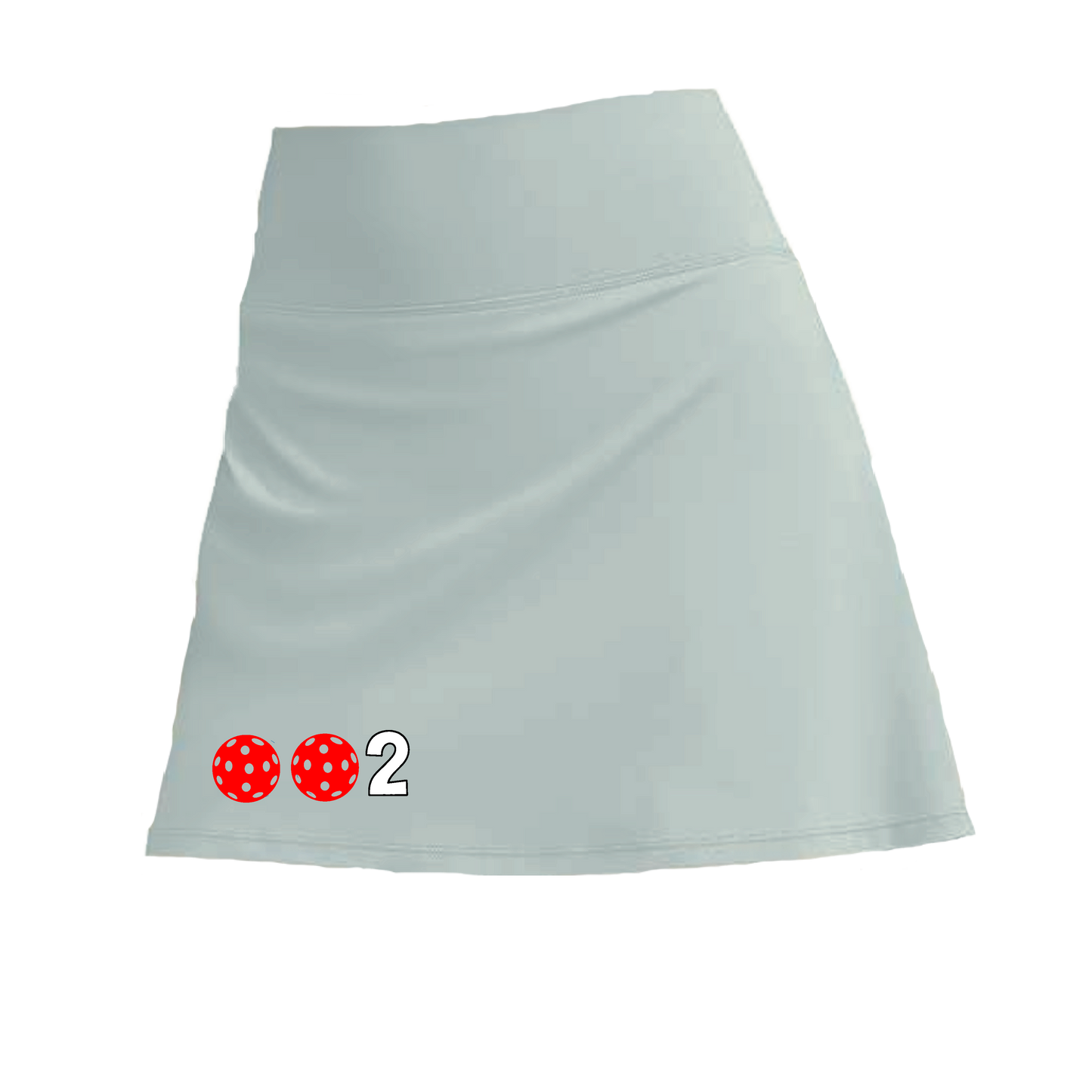 002 With Pickleballs (Colors Cyan, Purple, Orange, Red, Rainbow) | Women's Pickleball Skort