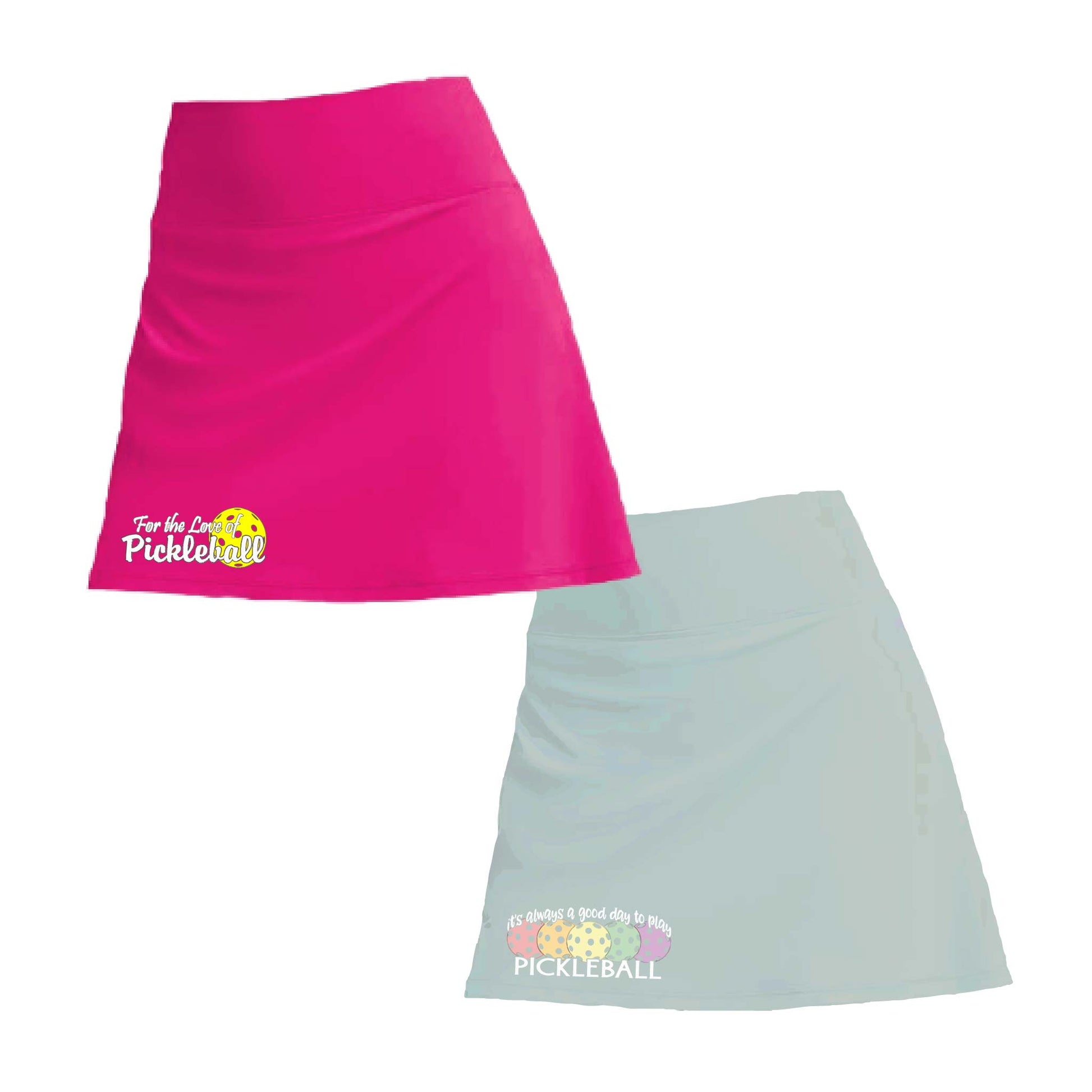 Customizable Two Skorts Set (Pink & Blue) | Pickleball Women’s Skorts | High-Performance Skorts with Shorts and Pockets