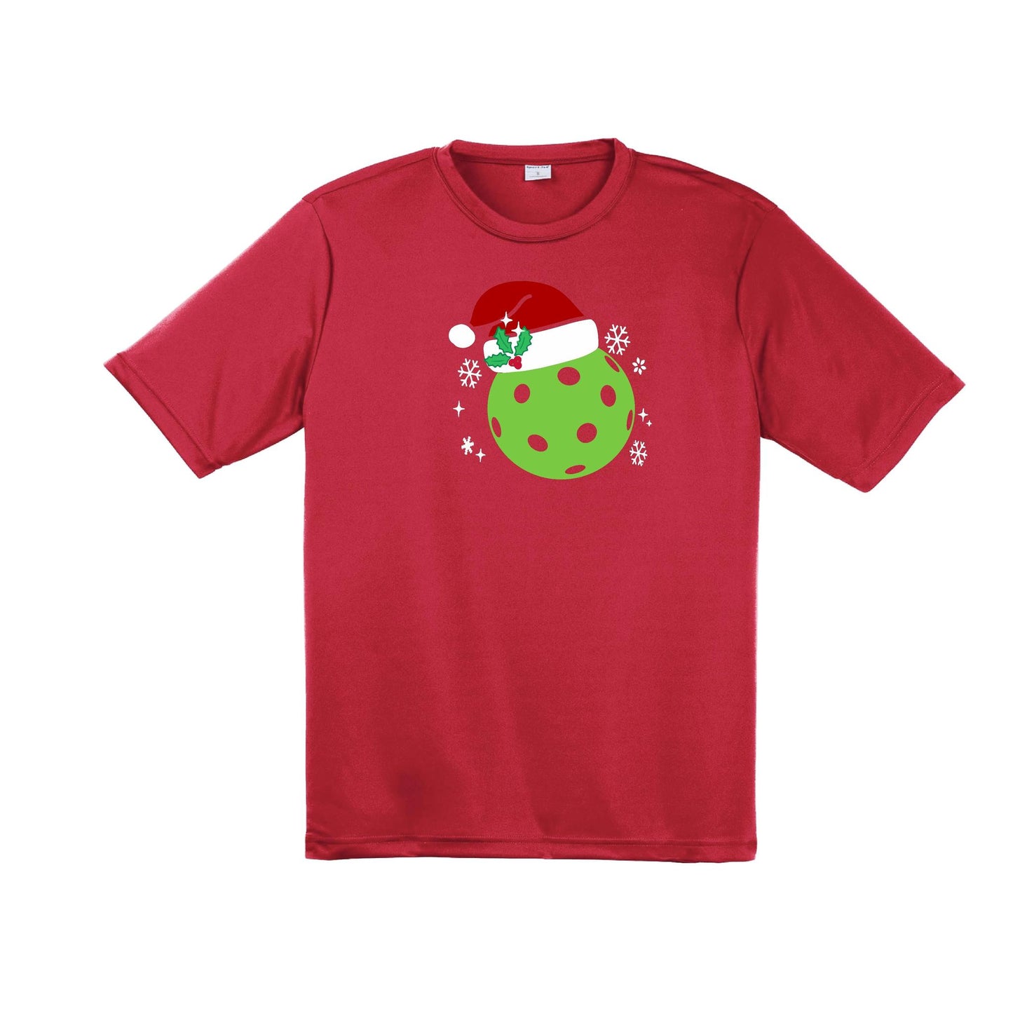 Santa Hat | Men's Short Sleeve Athletic Performance T-Shirt | 100% Polyester
