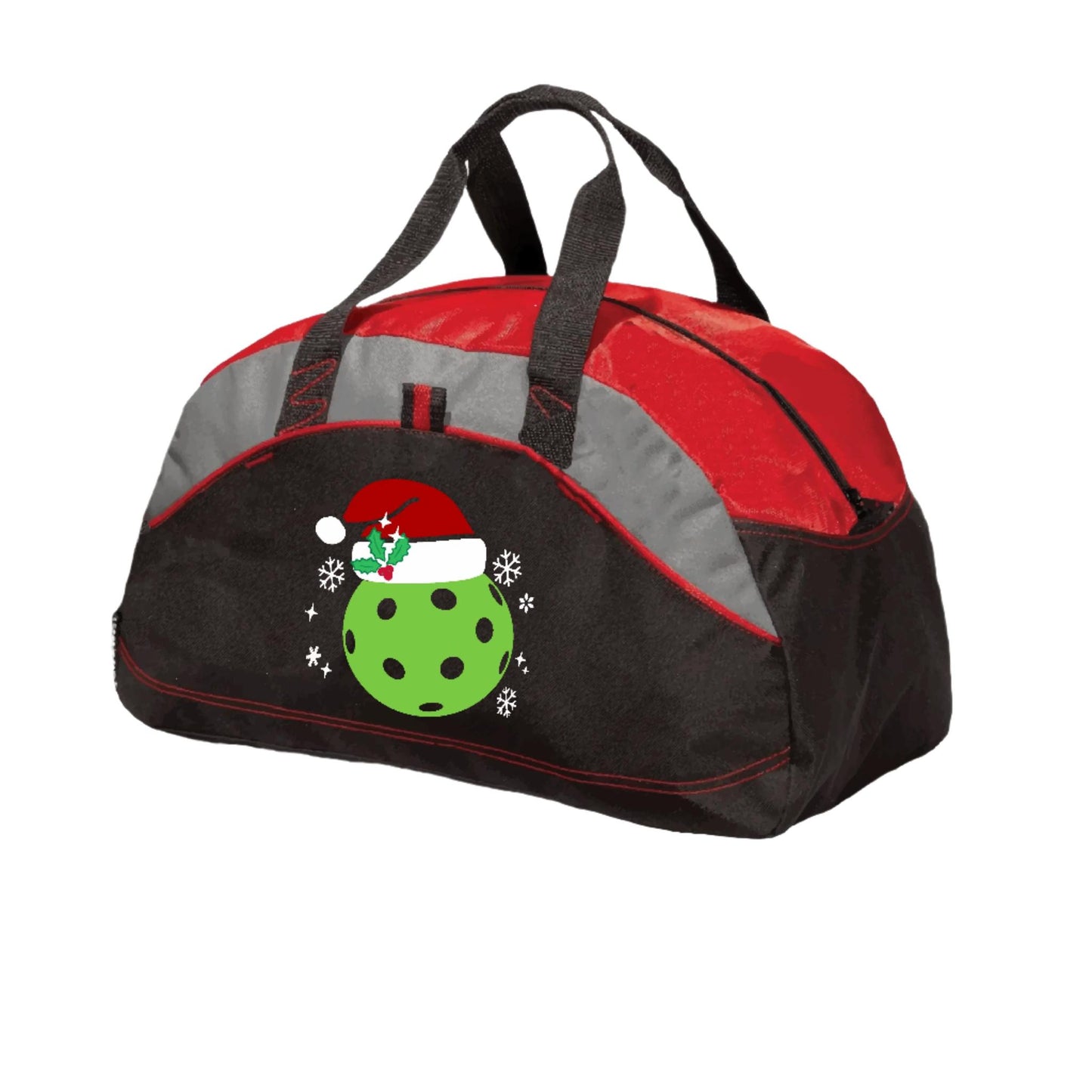 Santa Hat | Pickleball Sports Duffel | Medium Size Court Bag