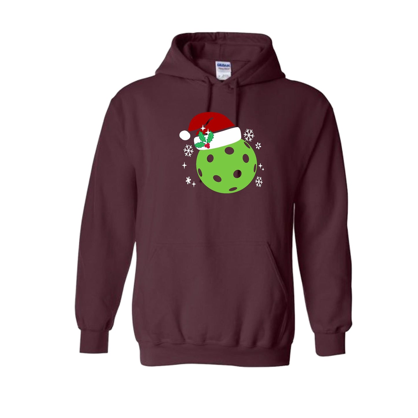 Santa Hat | Unisex Hoodie Athletic Sweatshirt | 50% Cotton/50% Polyester