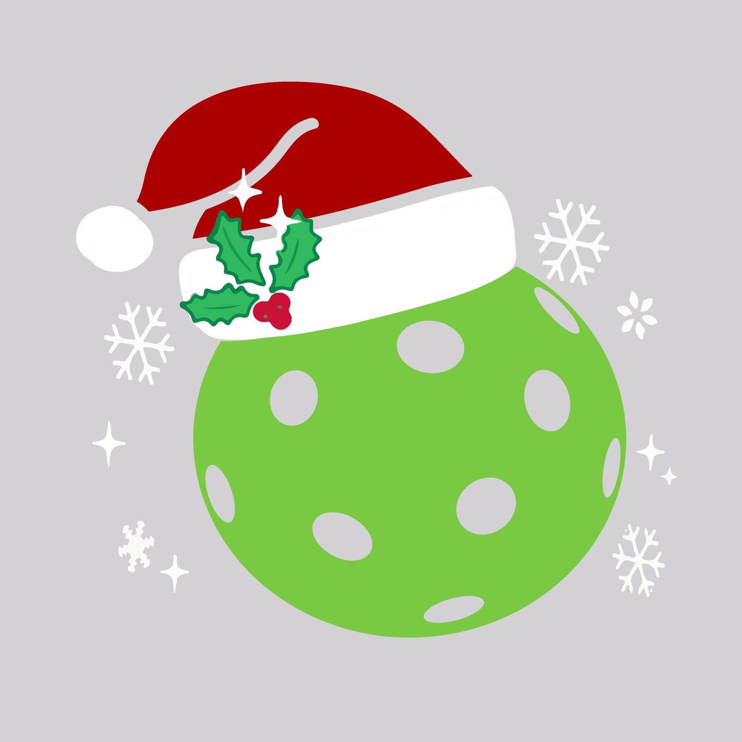 Santa Hat | Women’s Short Sleeve Crewneck Pickleball Performance T-Shirts | 100% Polyester