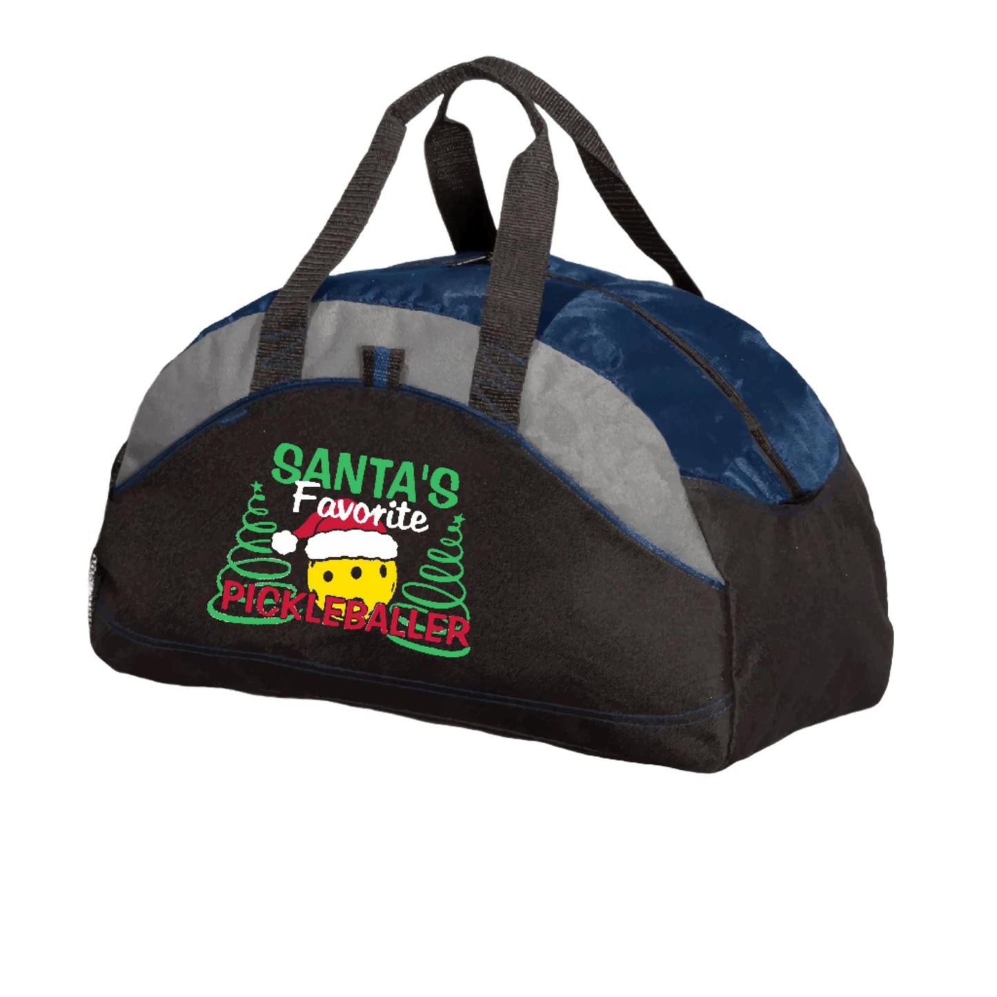 Santa's Favorite Pickleballer | Pickleball Sports Duffel | Medium Size Court Bag