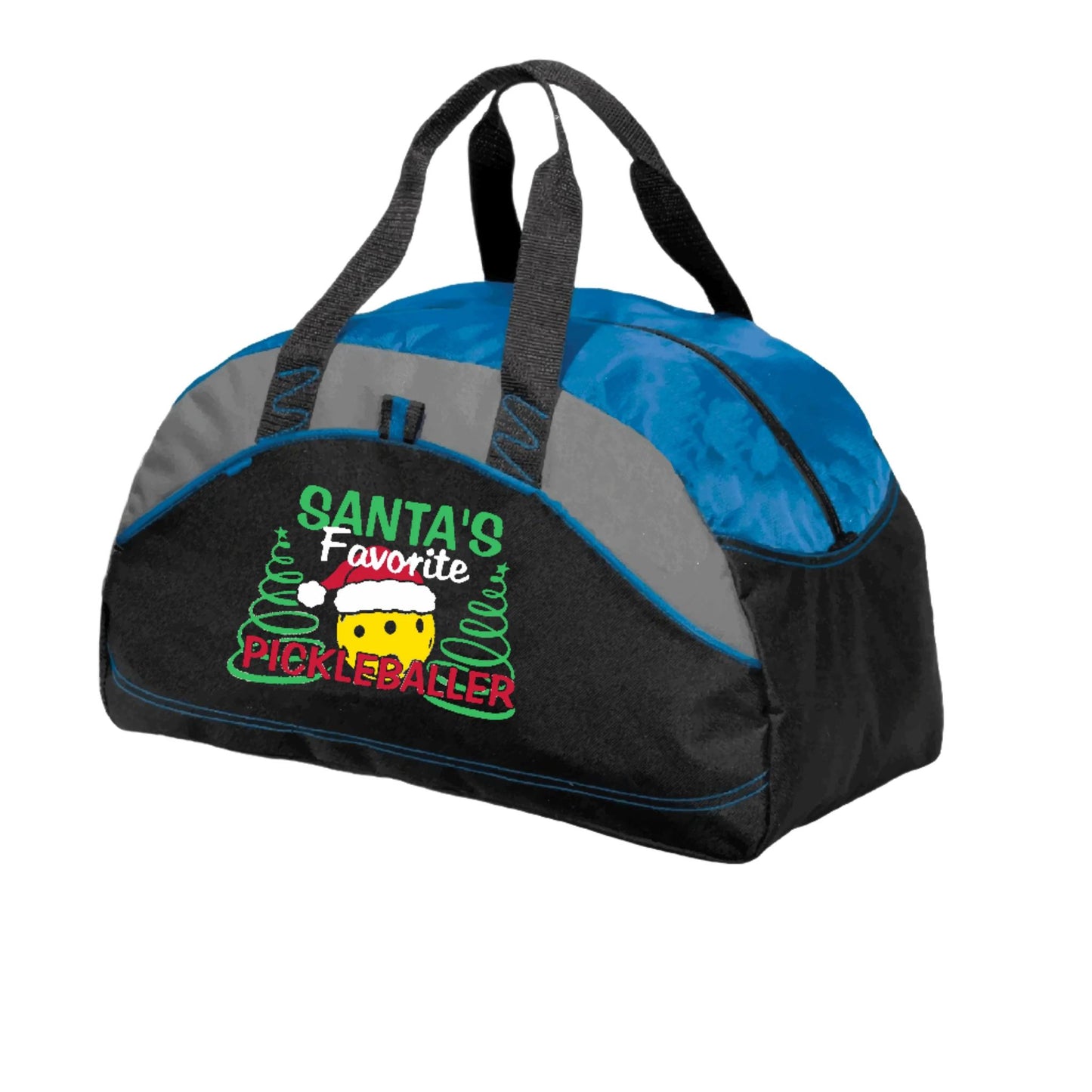 Santa's Favorite Pickleballer | Pickleball Sports Duffel | Medium Size Court Bag