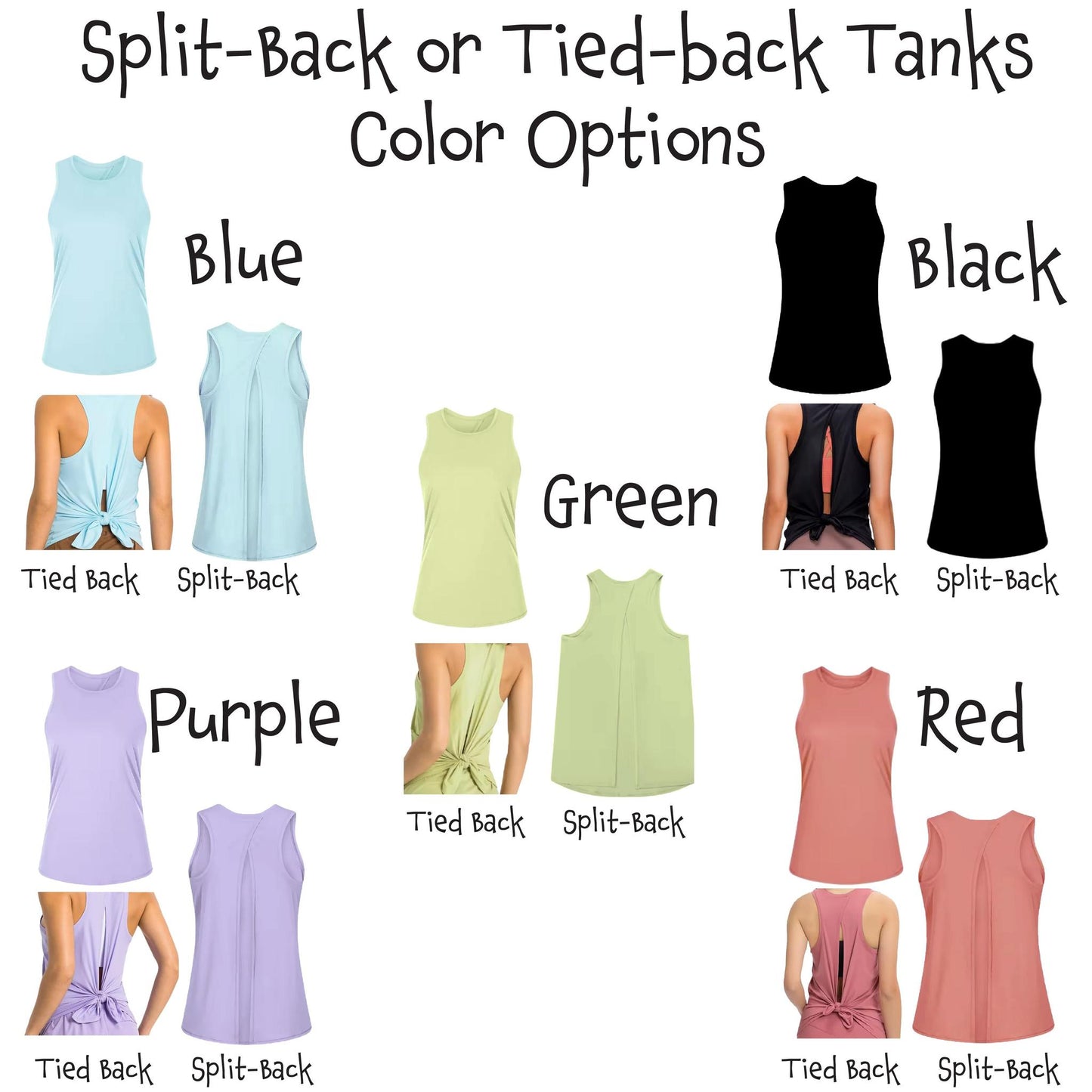 Santa's Favorite Pickleballer | Women's Split Back or Tied Back Pickleball Tank | 80/20 Nylon Spandex Mix